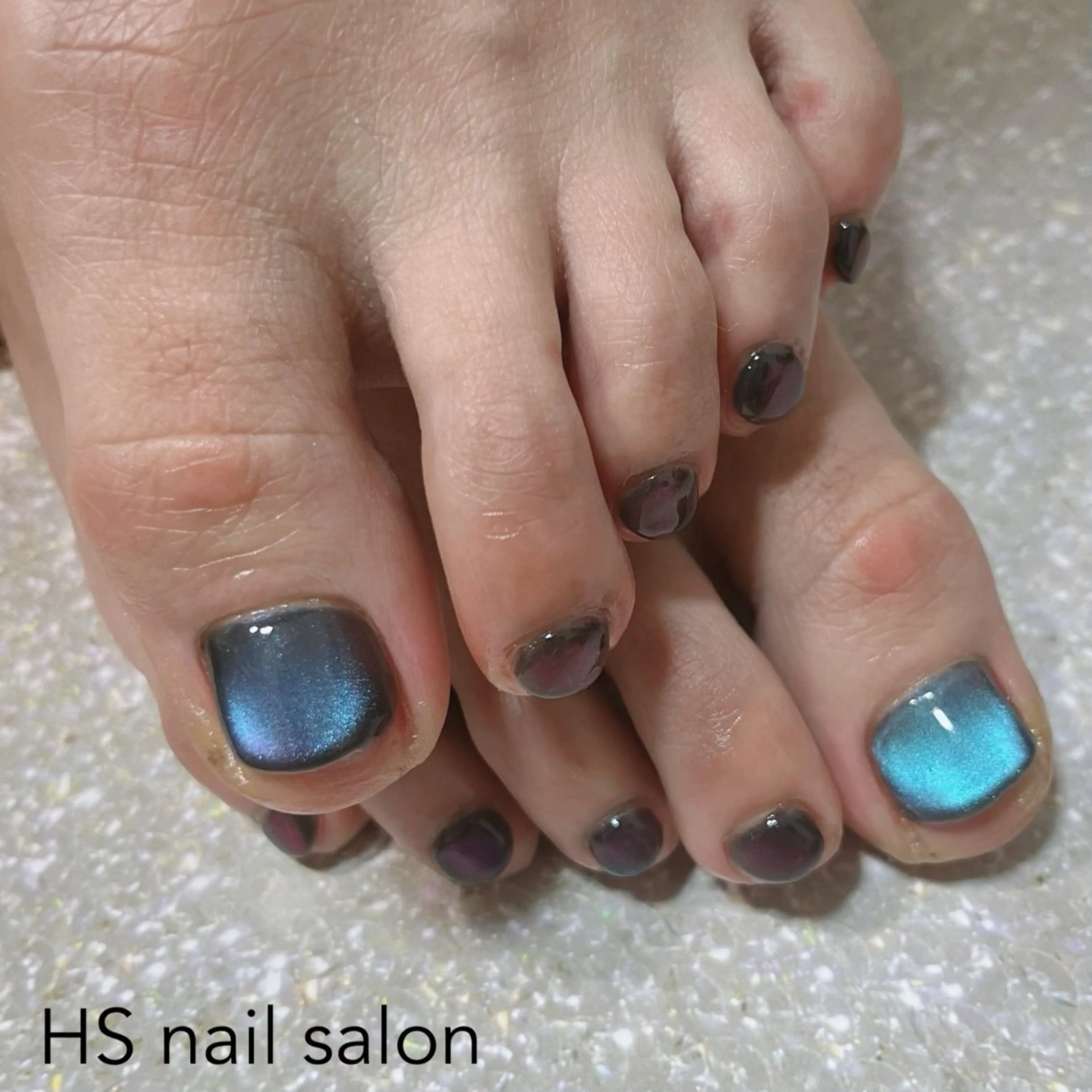 ショート フットネイル hs nail salonのネイルデザイン