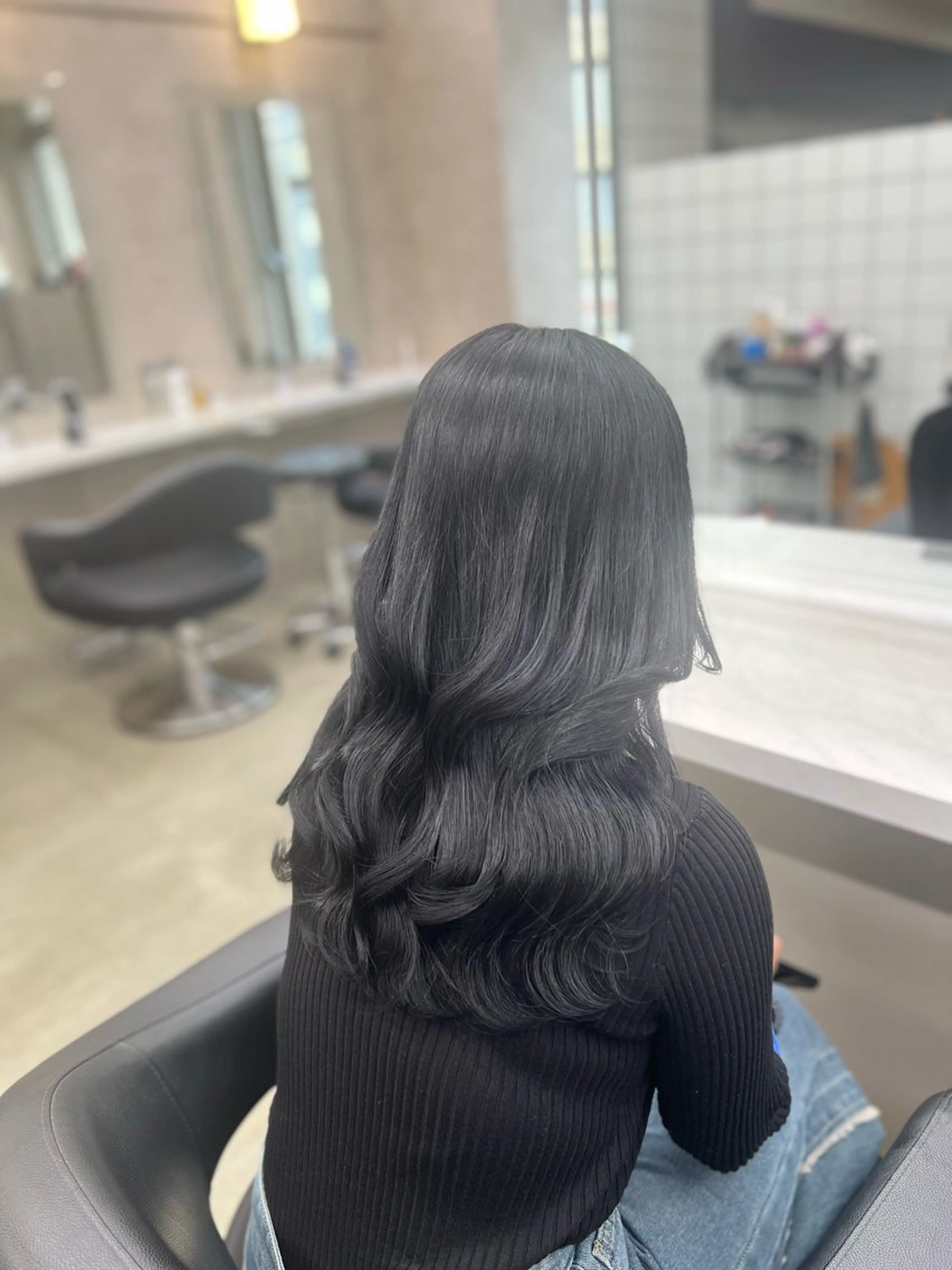 ロング カラー ヘアカラー トリートメント 韓国レイヤーカット /REIのヘアスタイル