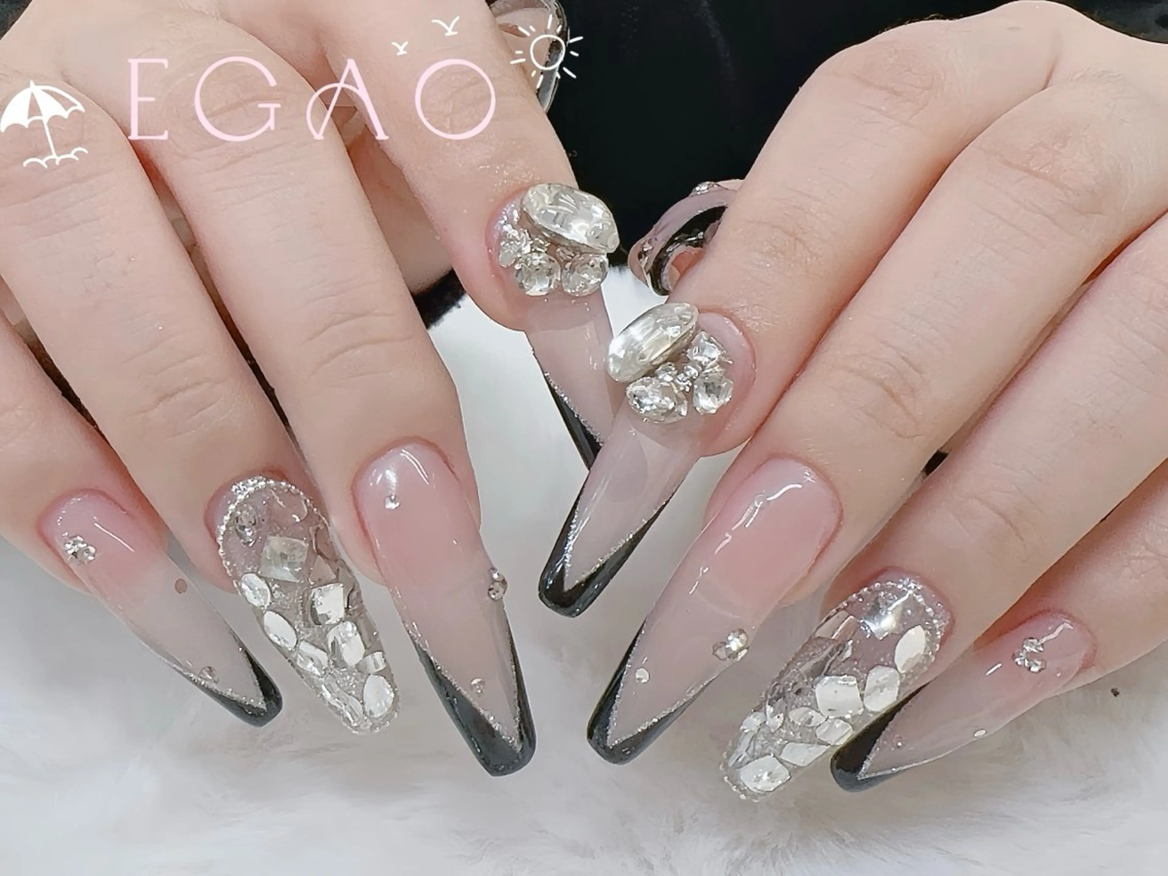 ネイル アートネイル フットネイル フレンチネイル ジェルネイル グラデーション ハンドネイル Egao Nail Salonのネイルデザイン