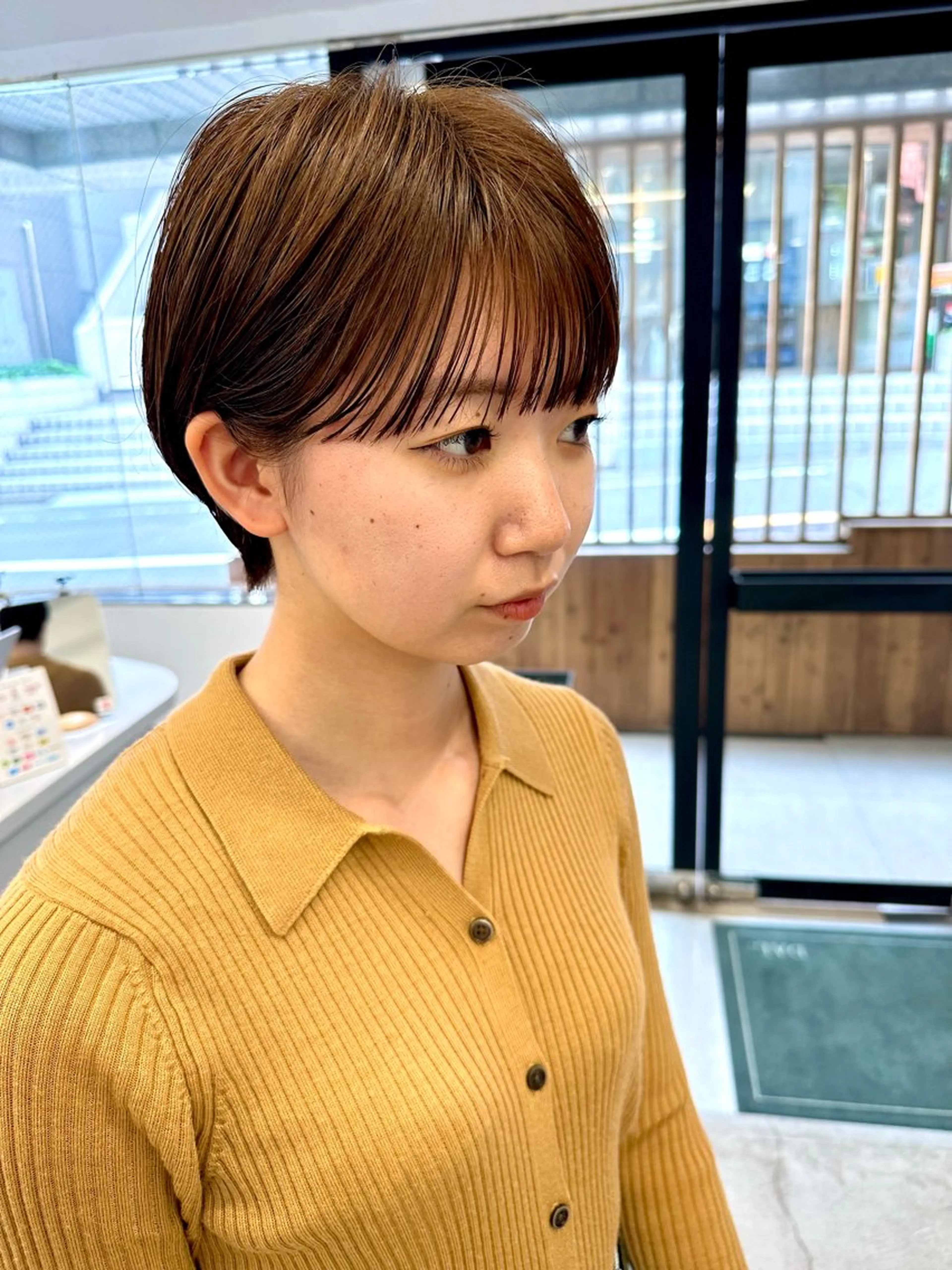 ショート カット ヘアカラー 骨格診断で絶対可愛い ✨丸みショート✨凌弥のヘアスタイル