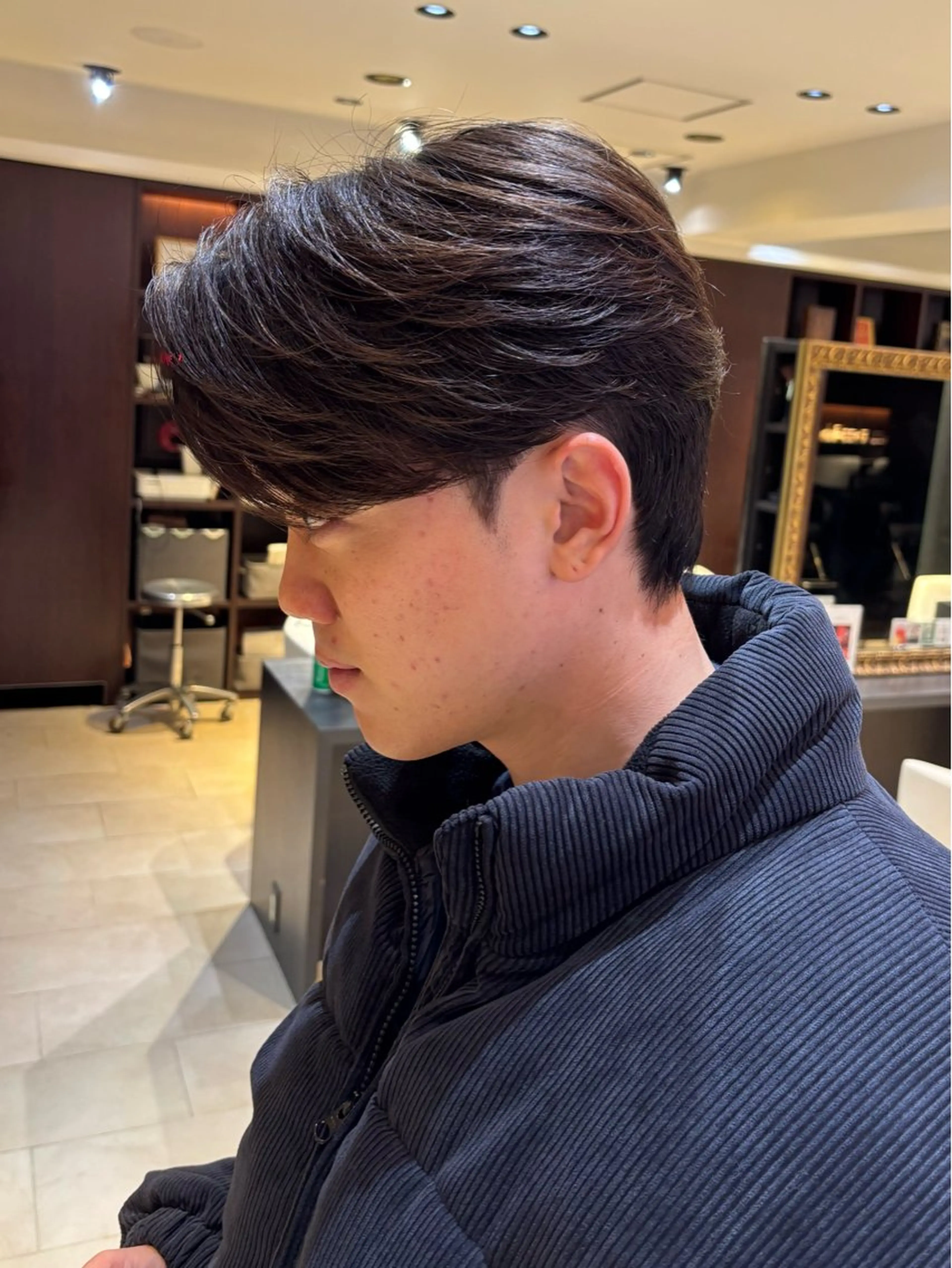 ショート パーマ メンズ カット パーマ カルマパーマ韓国ヘア shiryuのヘアスタイル