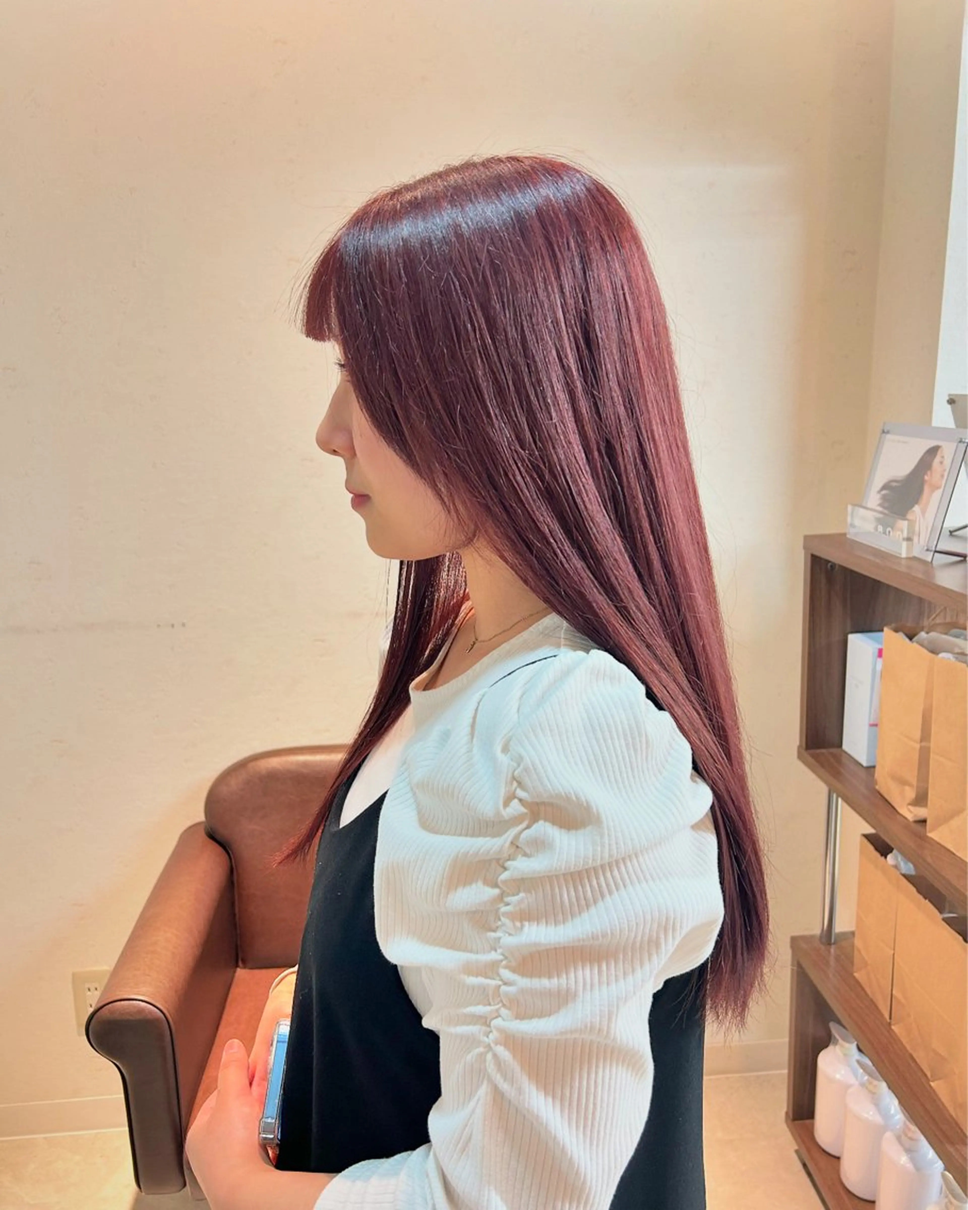 ロング カラー カット ヘアカラー トリートメント 後藤紗英/髪質改善 /オリーブベージュのヘアスタイル