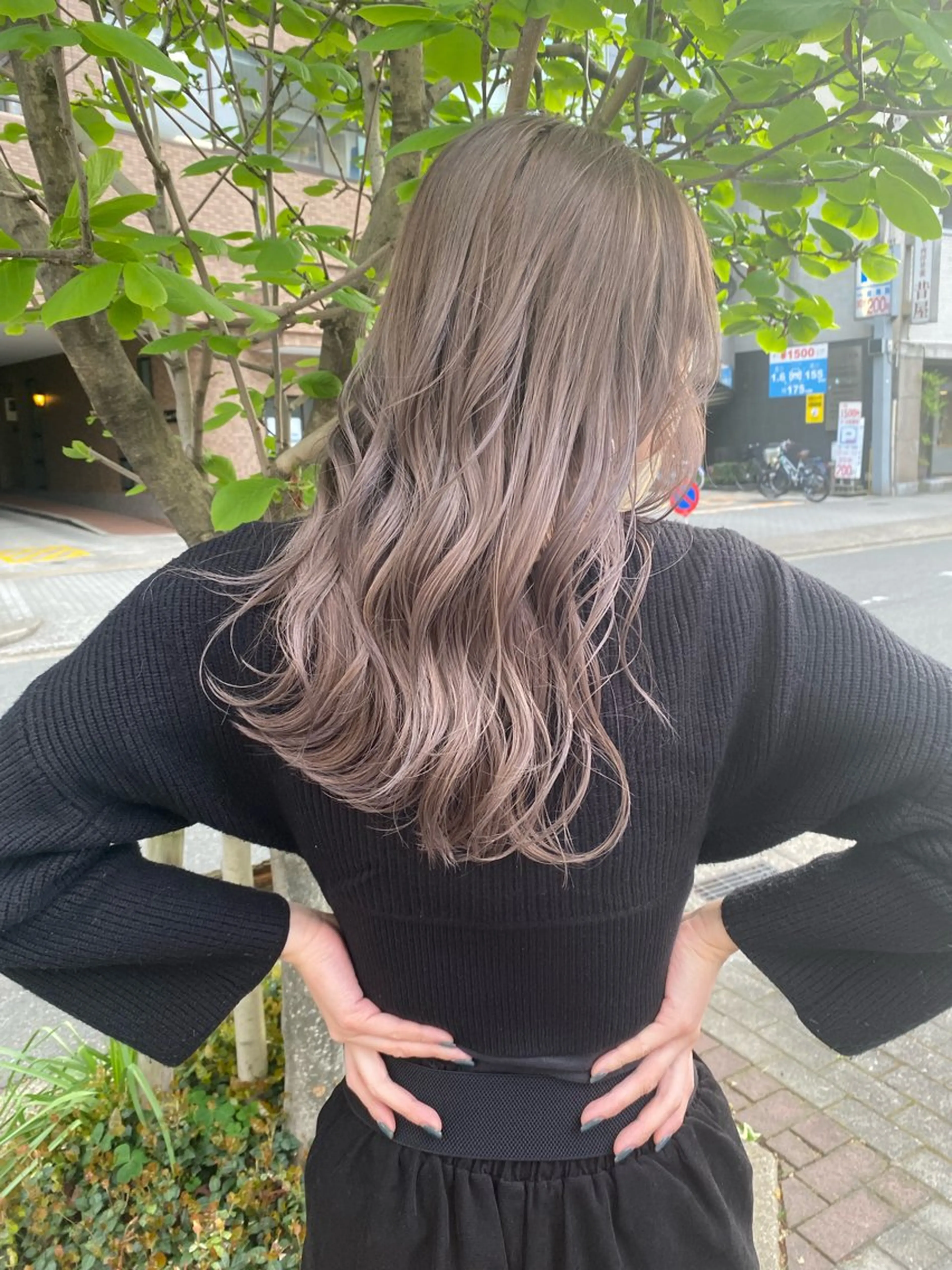 外国人風Wカラー＋トリートメントの写真