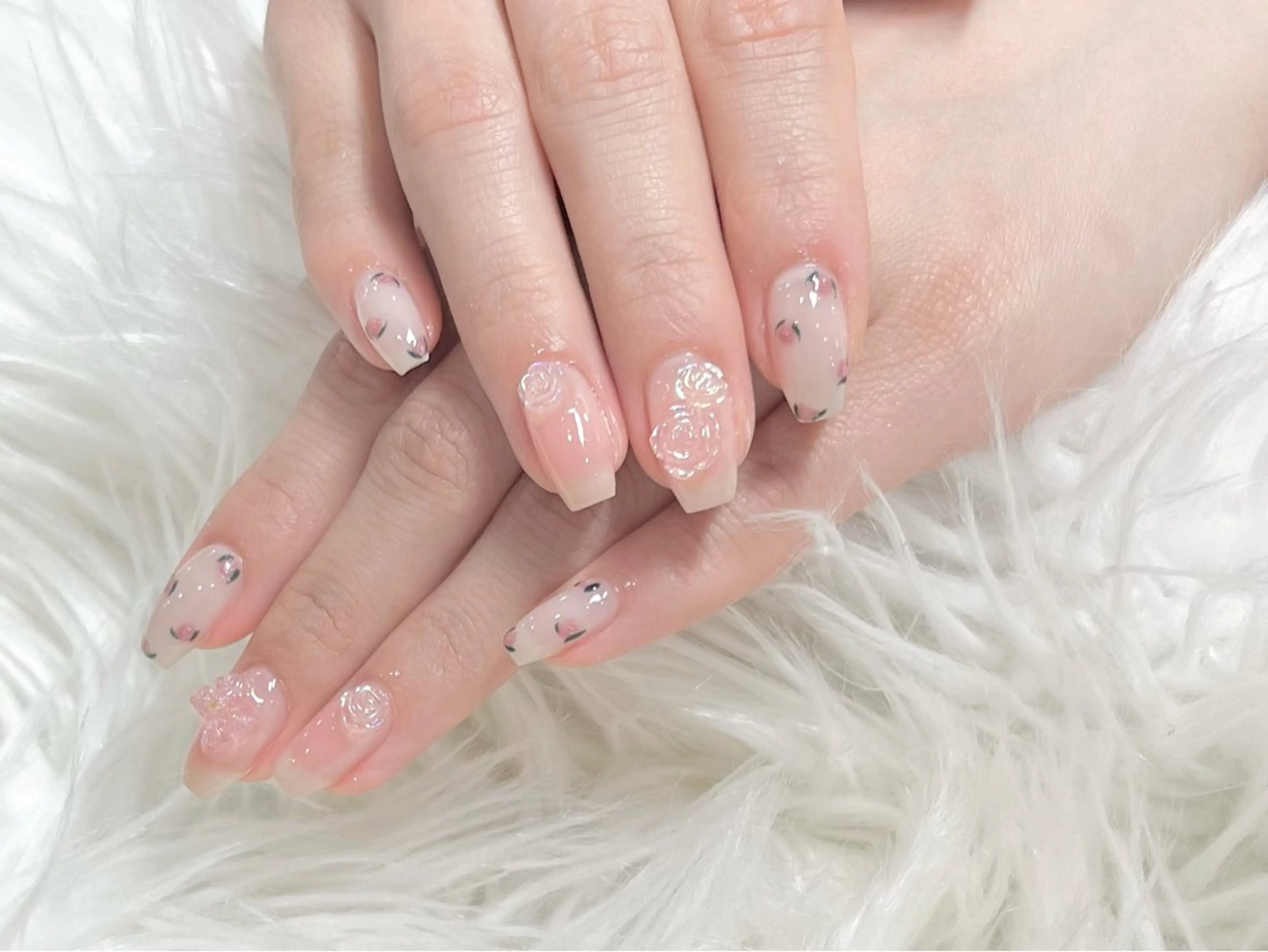 ネイル ピンク 春ネイル ハンドネイル FLY Nail Salonのネイルデザイン