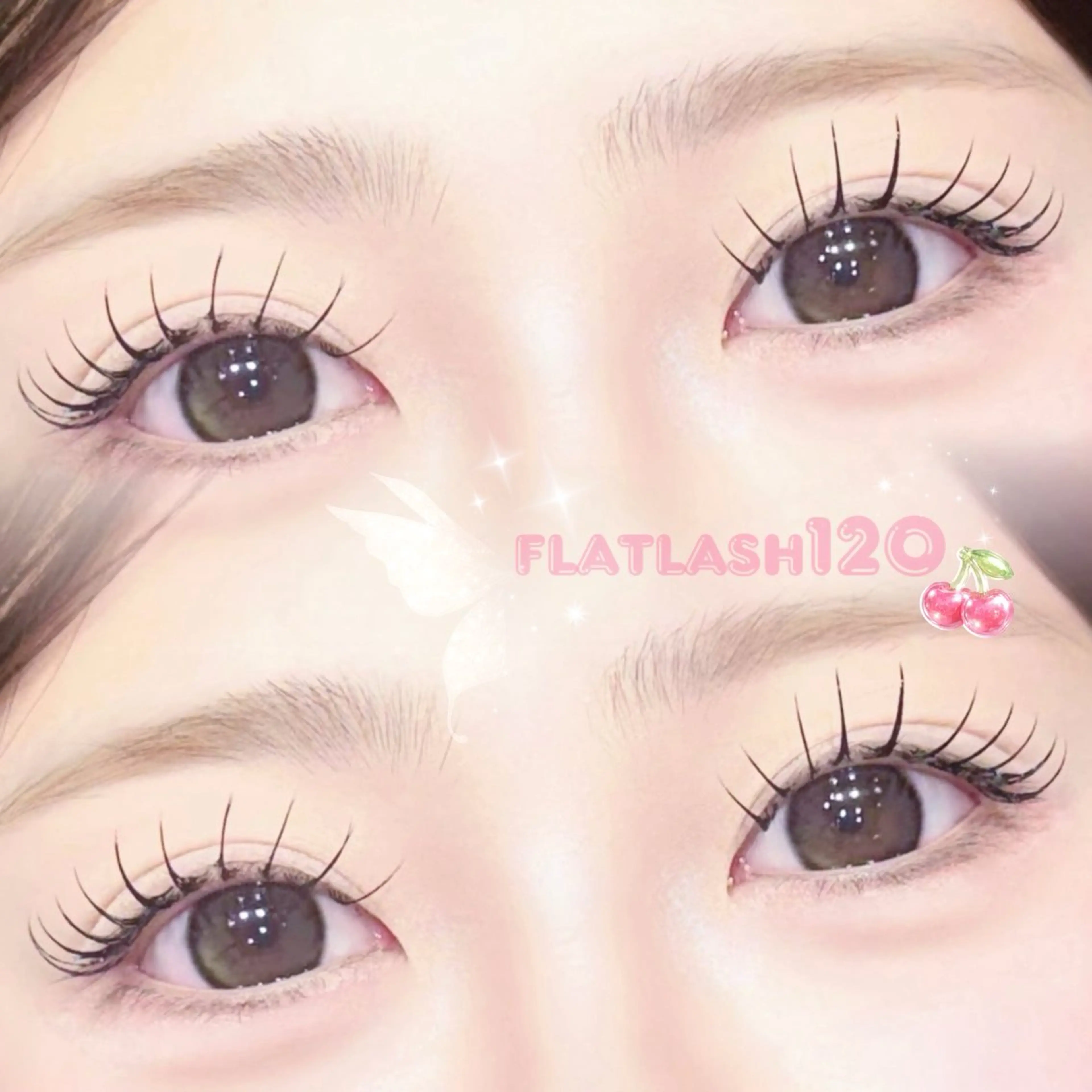 マツエク・マツパ フラットラッシュ マツエク SALON VILLAGE Yokohama店所属・mio🕊 横浜eyelistのマツエク・マツパデザイン