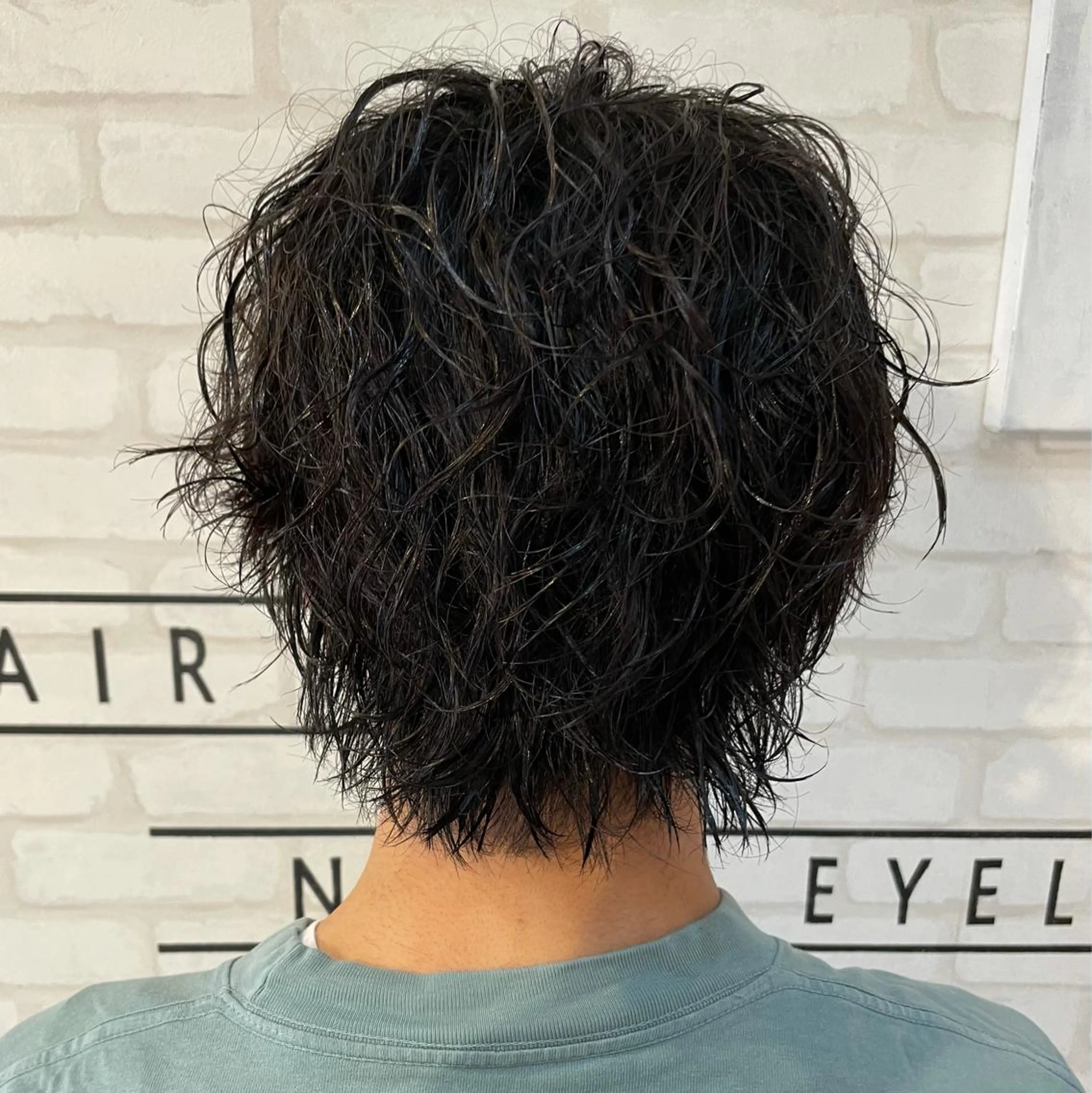 ショート パーマ メンズ カット パーマ 渋谷 メンズ 木下 仁来のヘアスタイル