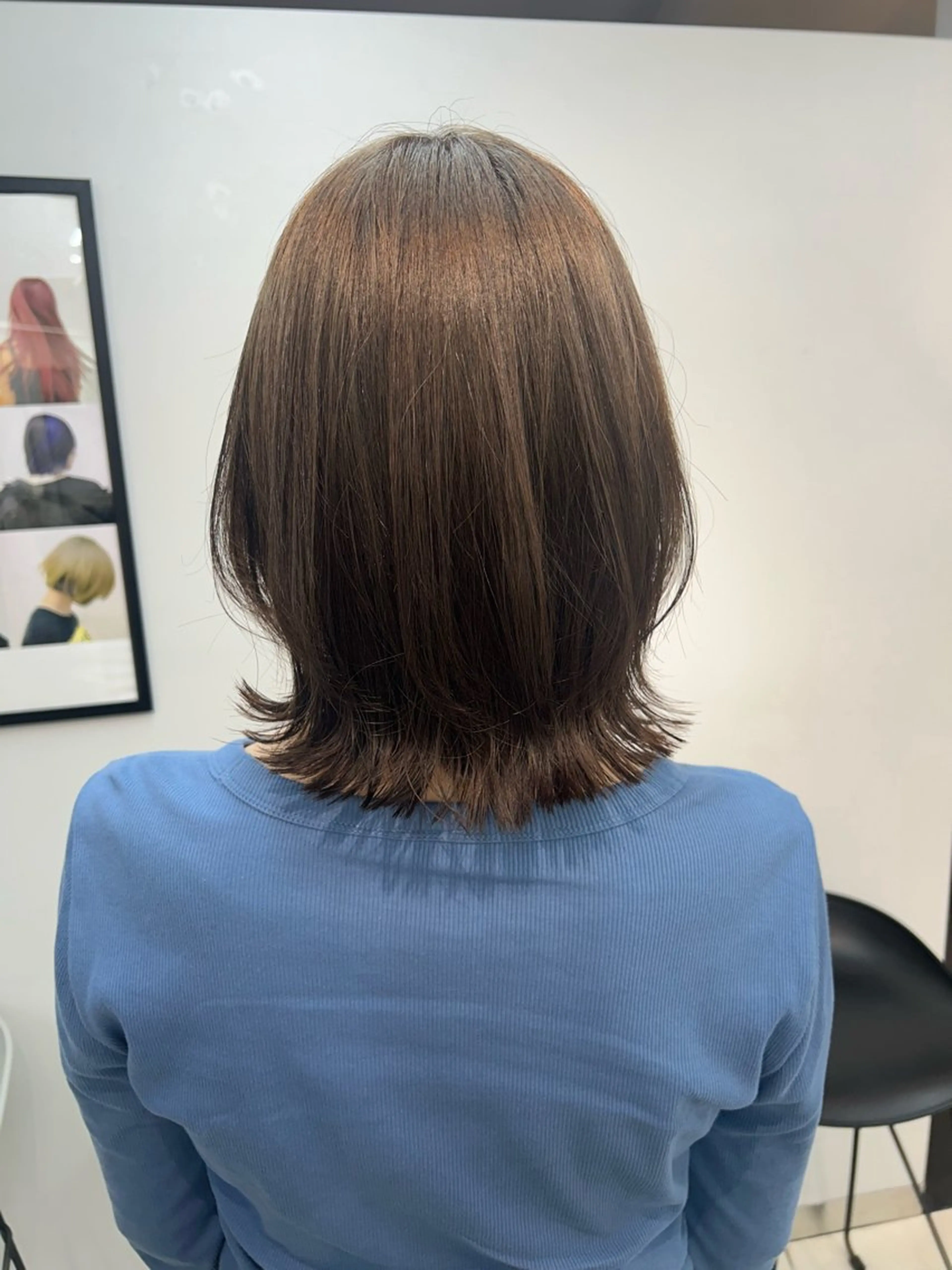 ミディアム カラー グレージュ イルミナカラー カット トリートメント ナチュラル×色気パ ーマ 渋谷/マナミのヘアスタイル