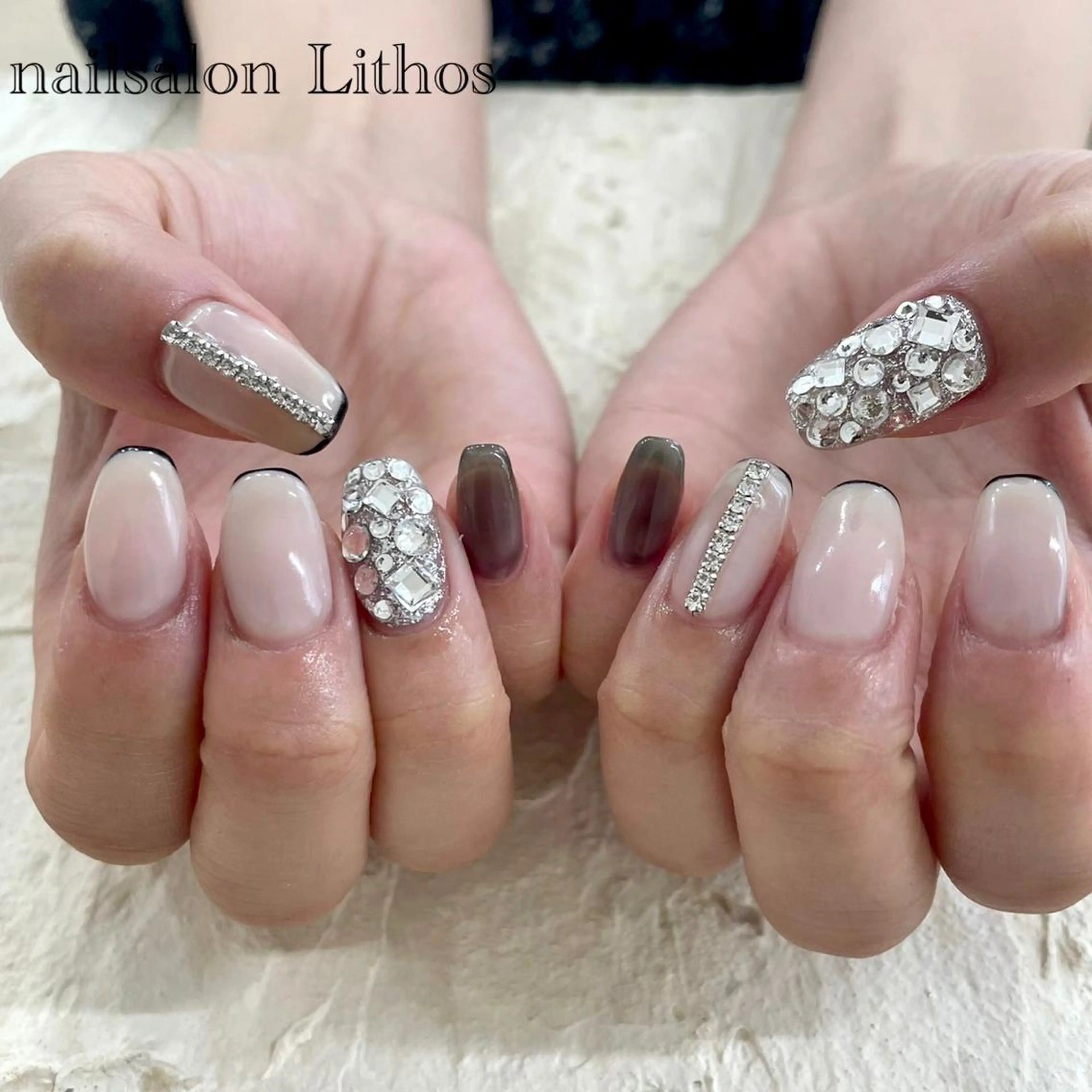 ネイル 韓国ネイル ハンドネイル nailsalon Lithos所属・nailsalon Recontreのネイルデザイン