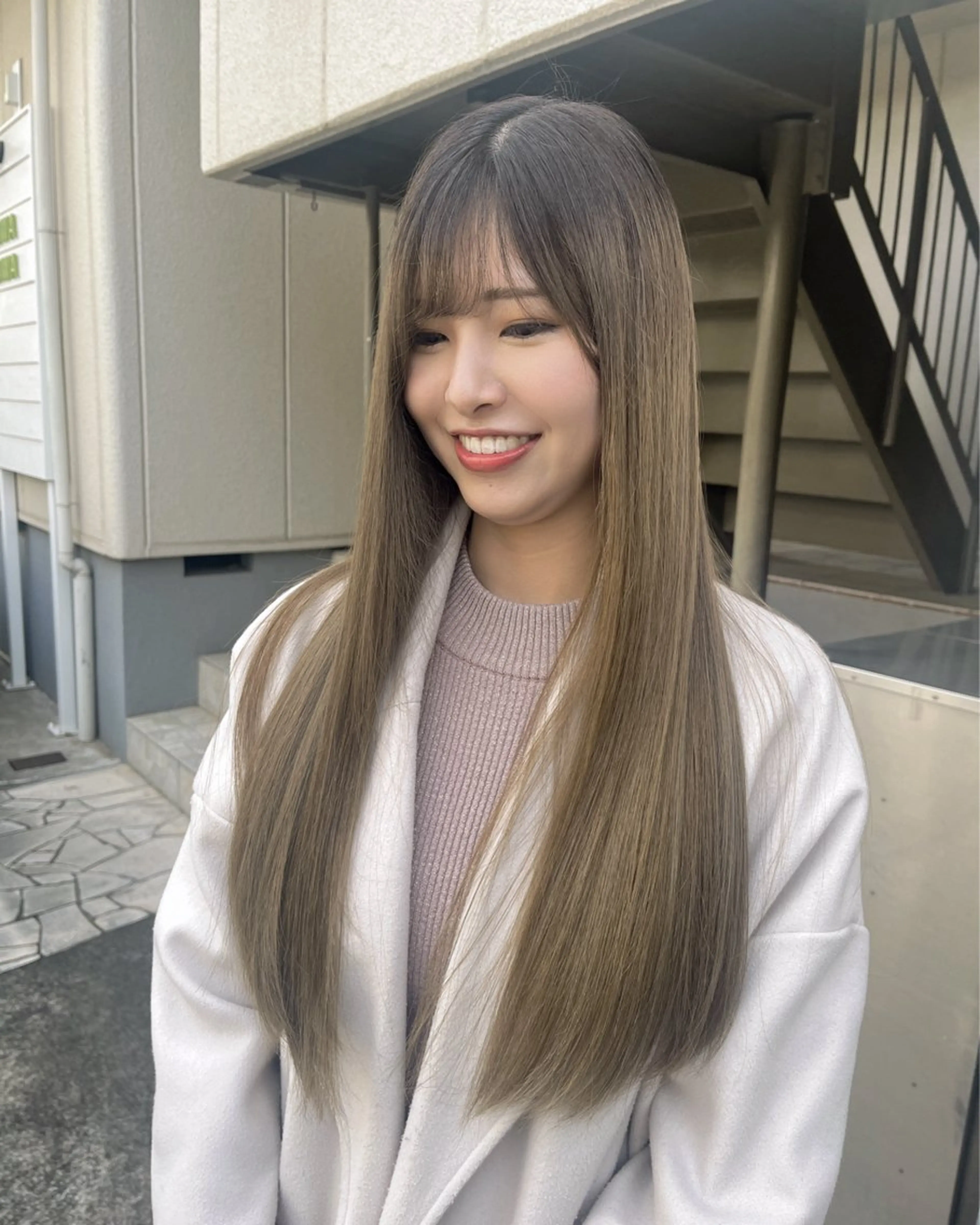 ロング トリートメント ere 代々木公園所属・みほ/ニュアンス/ モード/艶カラーのヘアスタイル