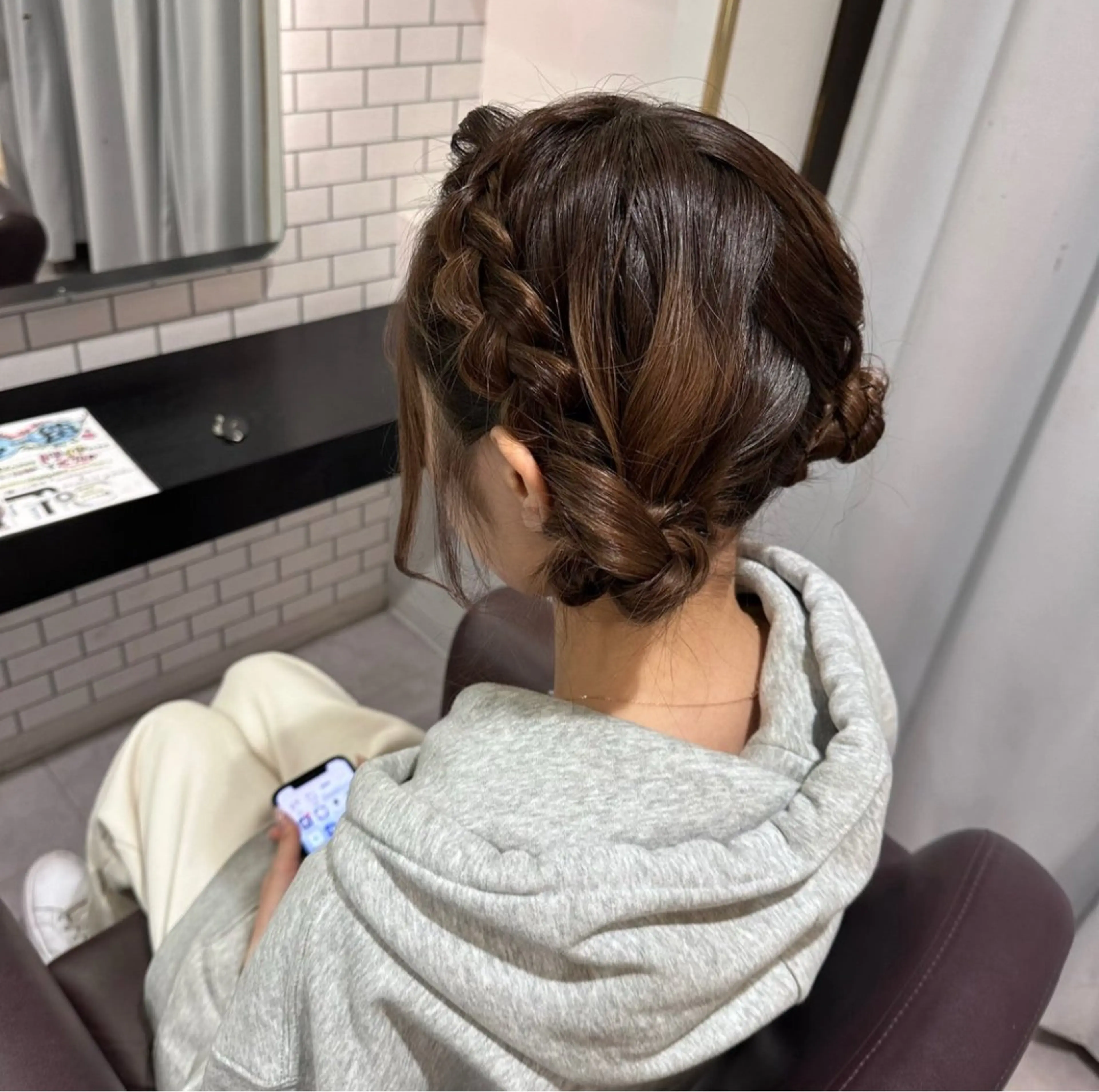 セミロング ヘアアレンジ ヘアセット 🎀ヘアアレンジ 🎀ななみのヘアスタイル