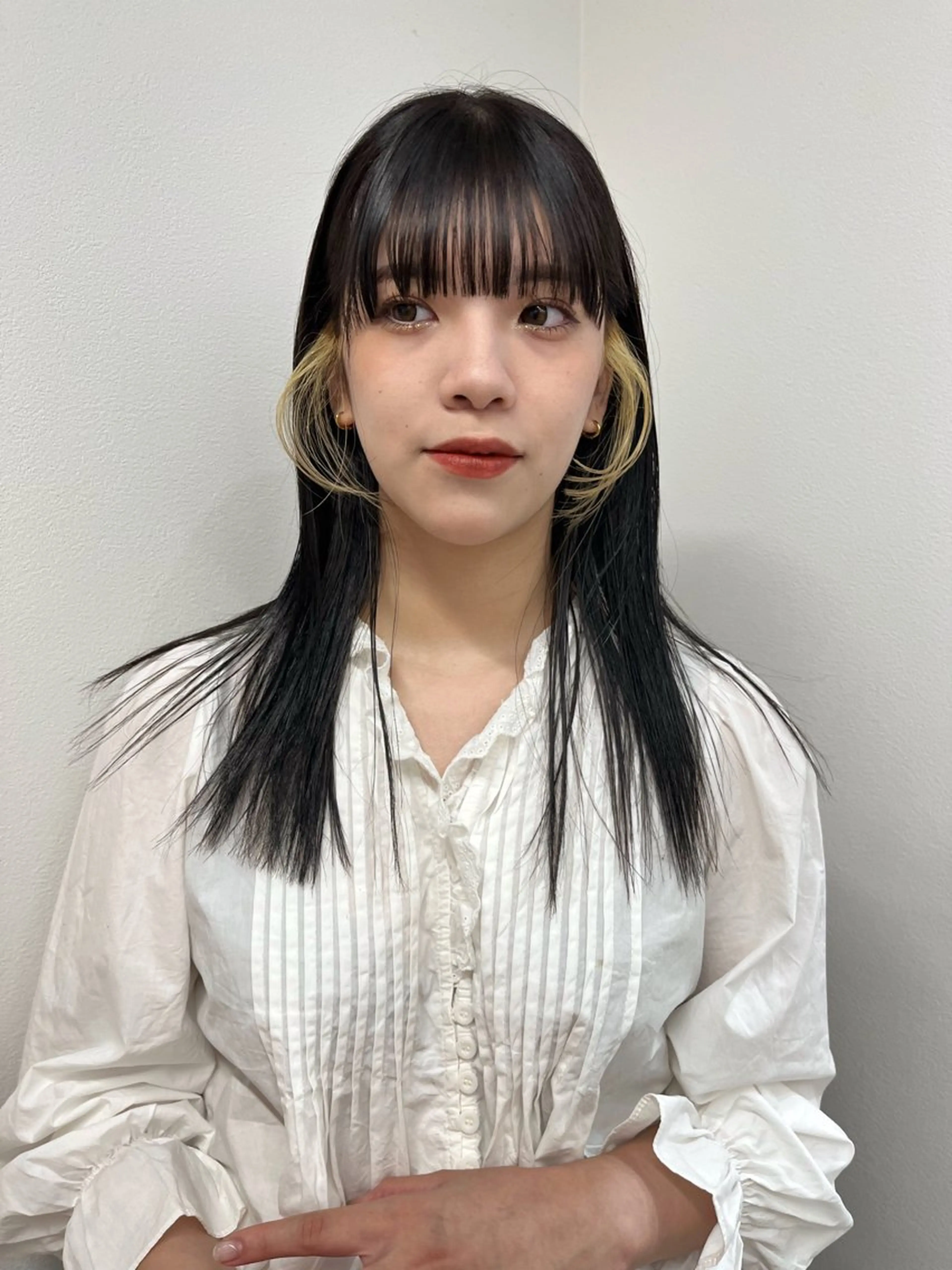 セミロング カラー aya/メンズヘア/ メンズカット/ボブのヘアスタイル