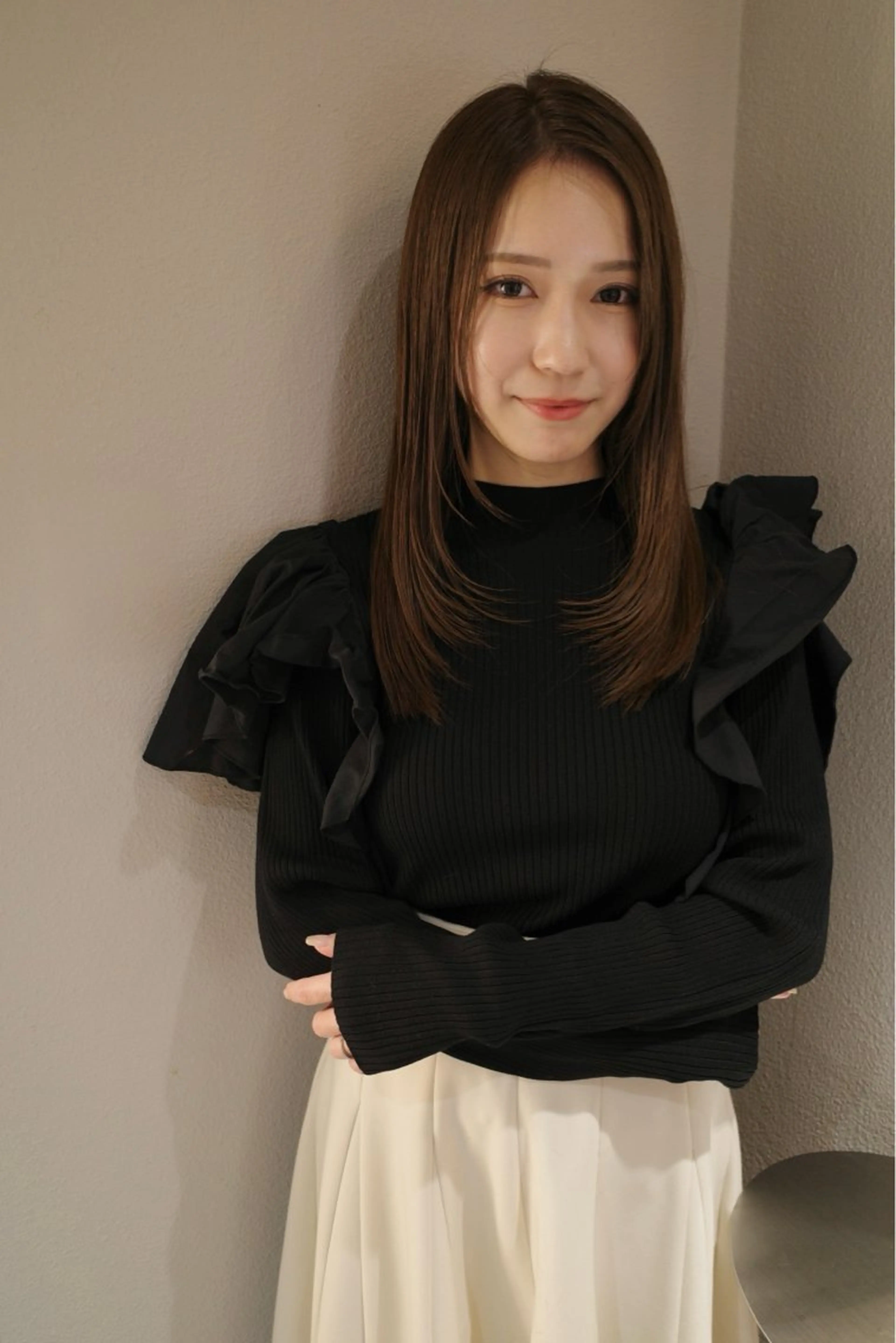 セミロング カット ヘアカラー 【天満1艶髪】潤艶/ 髪質改善🌹釣本竜哉のヘアスタイル