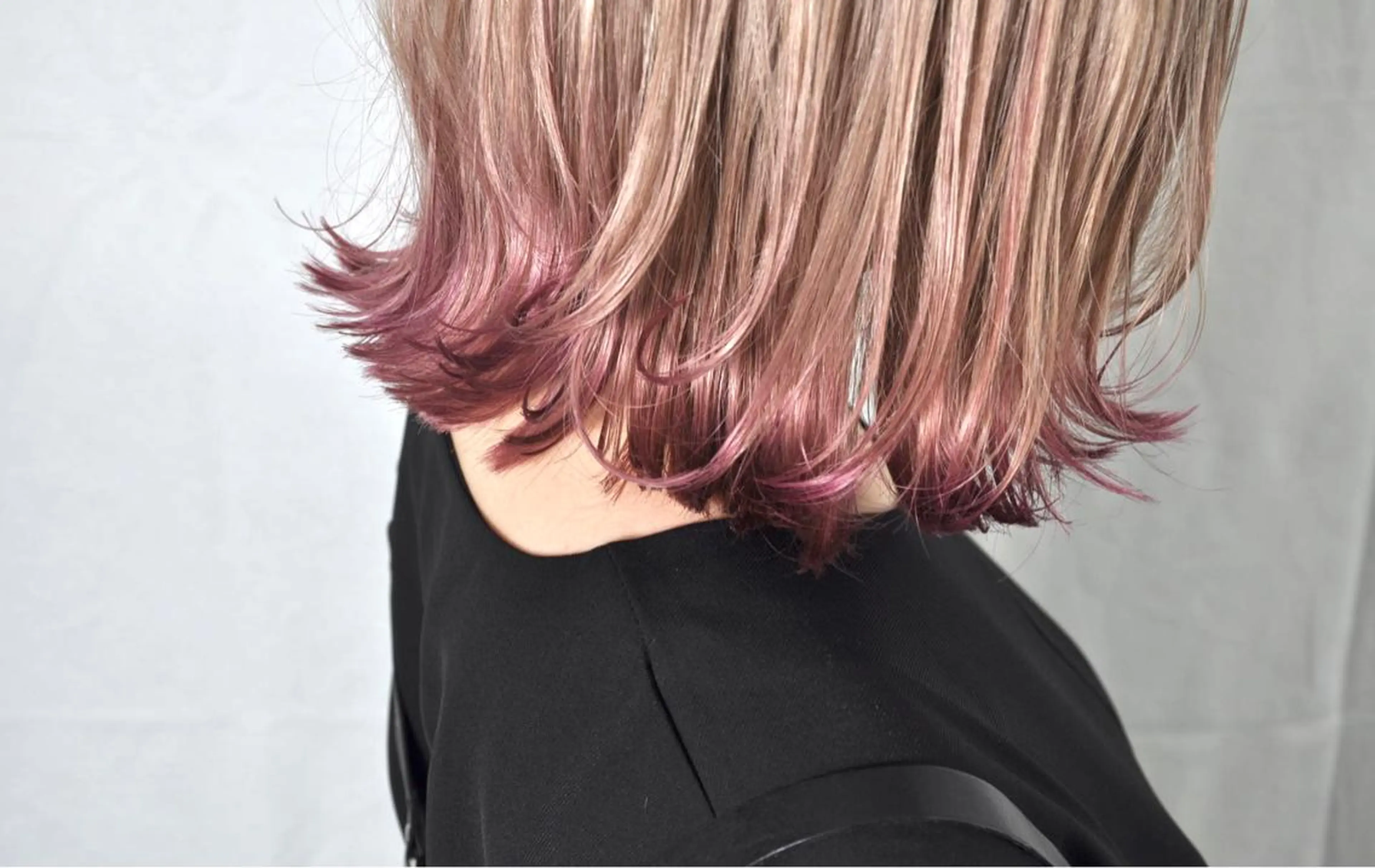ミディアム カラー ピンクカラー MVALLEY所属・韓国ヘア/ 古川のヘアスタイル