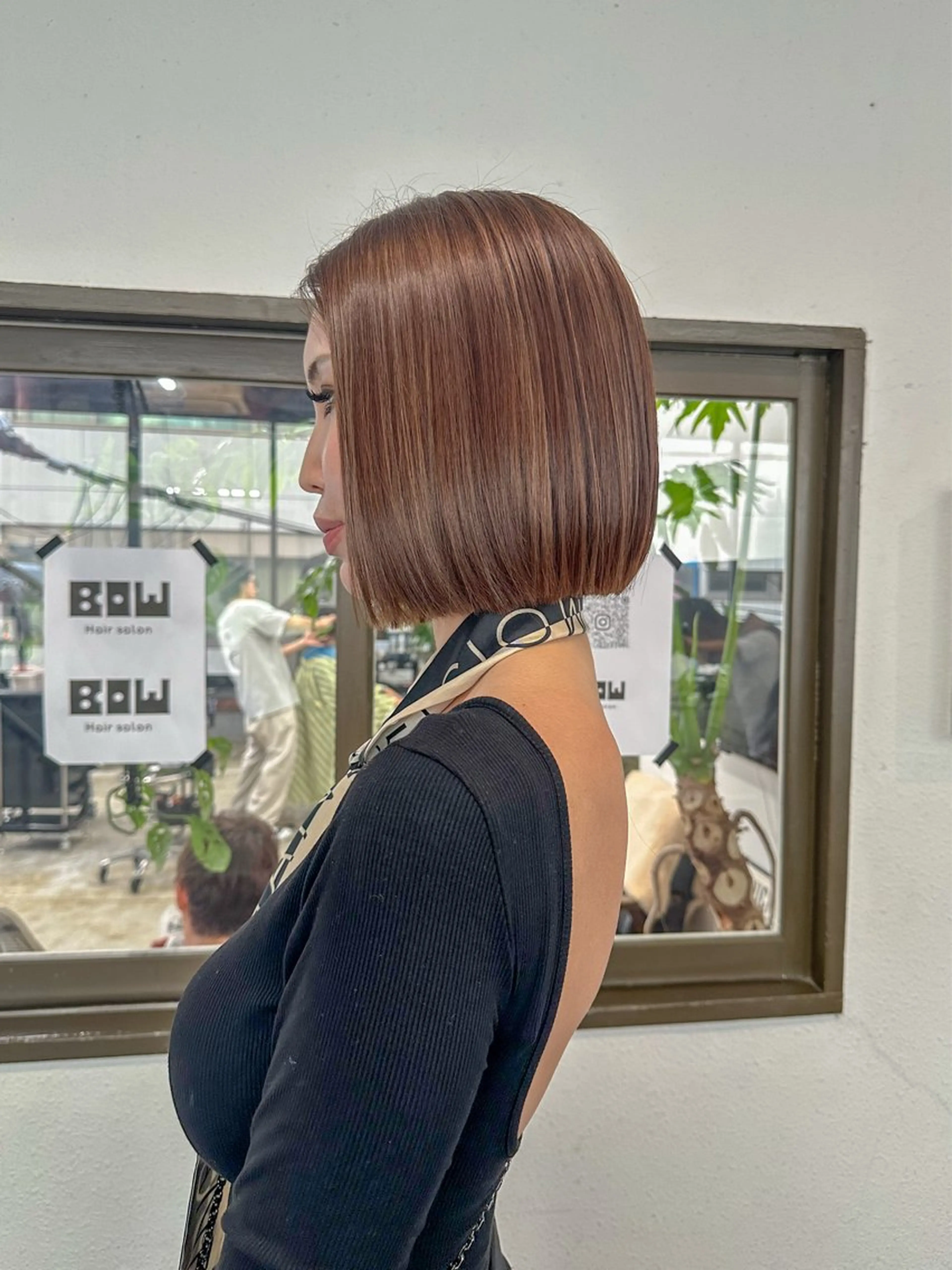 カット+透明感カラー+トリートメントの写真