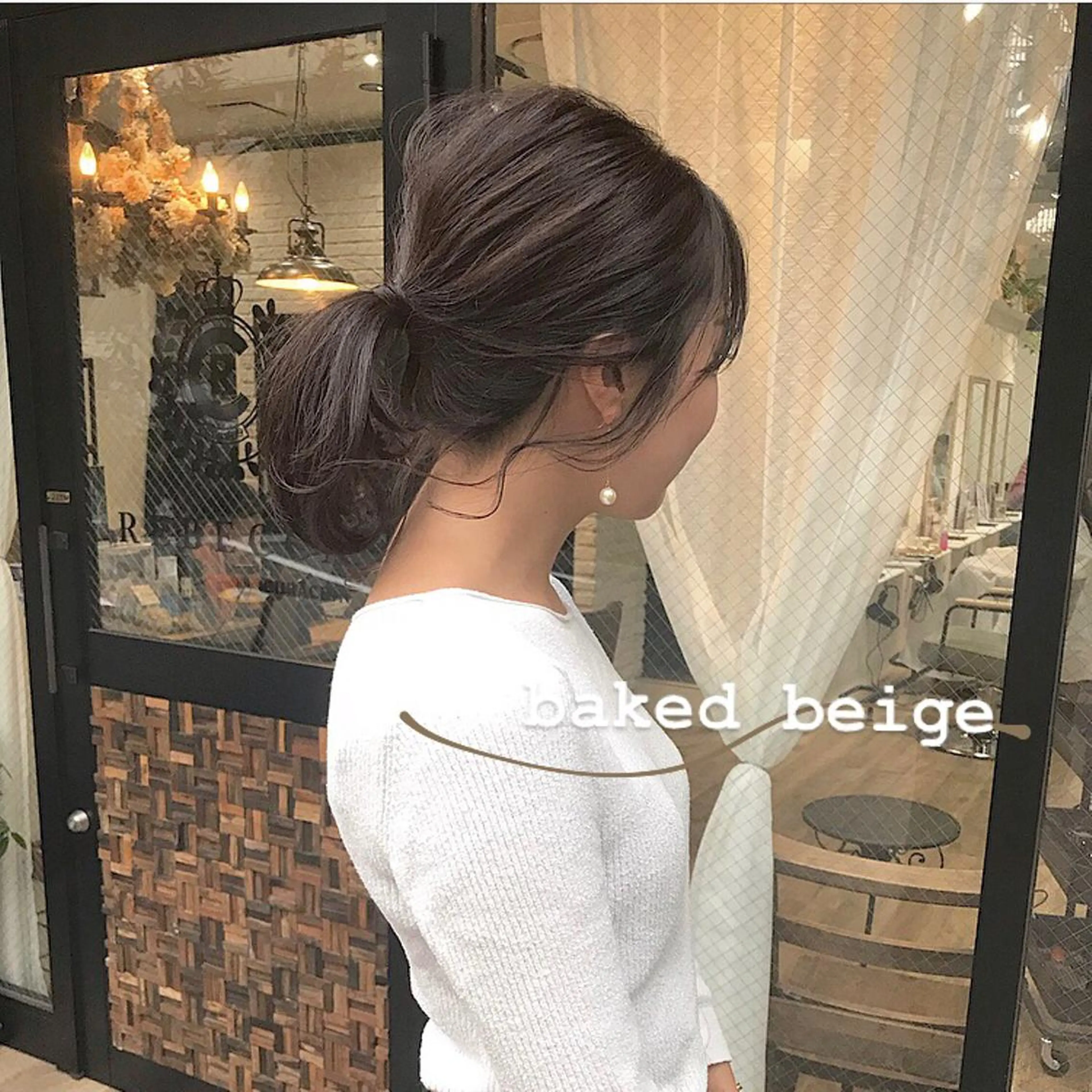 セミロング カラー ベージュカラー ヘアカラー トリートメント レイヤー/顔周り /AKARIのヘアスタイル