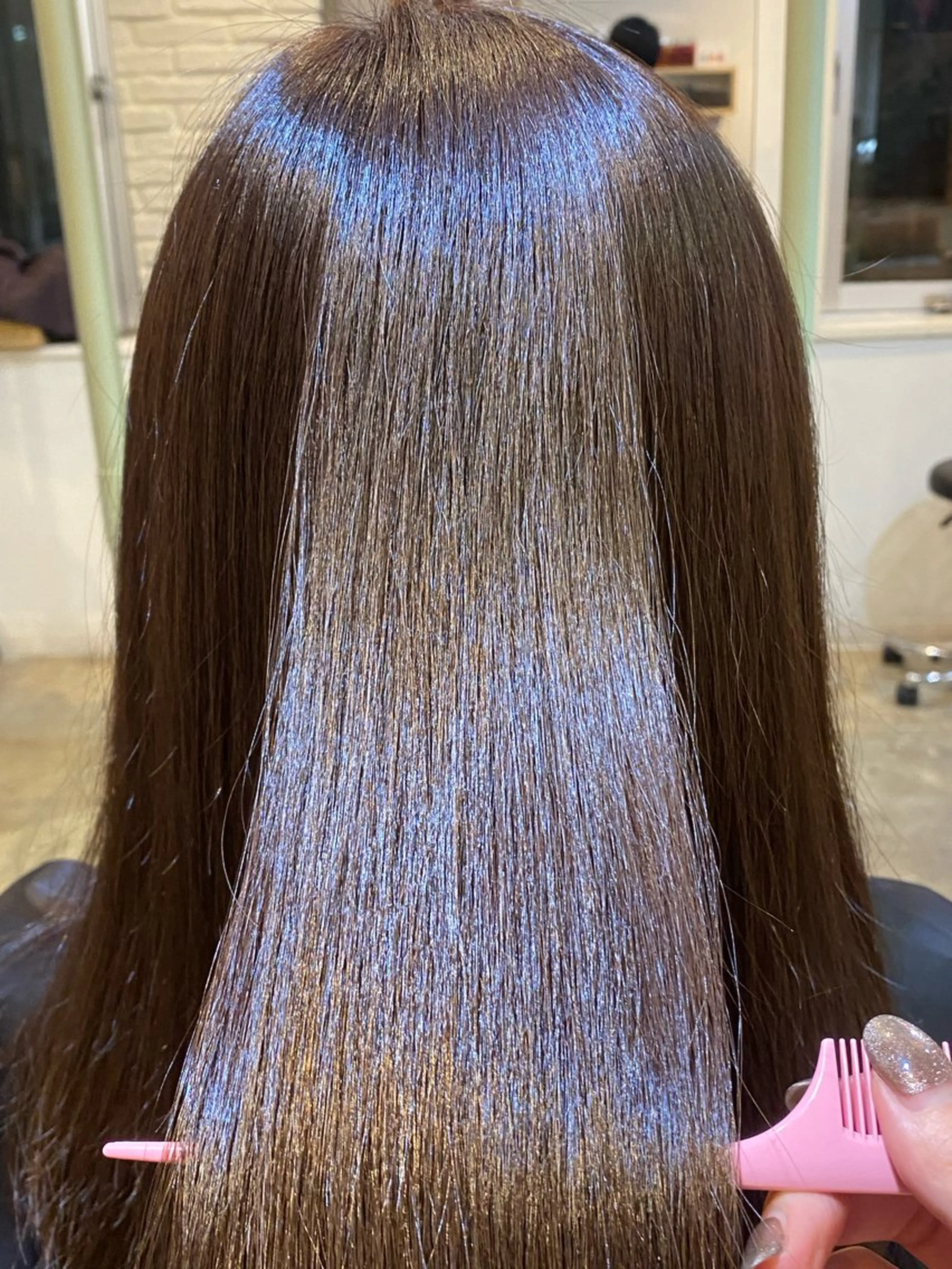 ロング カラー ブリーチ 透明感カラー ブリーチなしカラー 🦋newi hau'oli カナのヘアスタイル