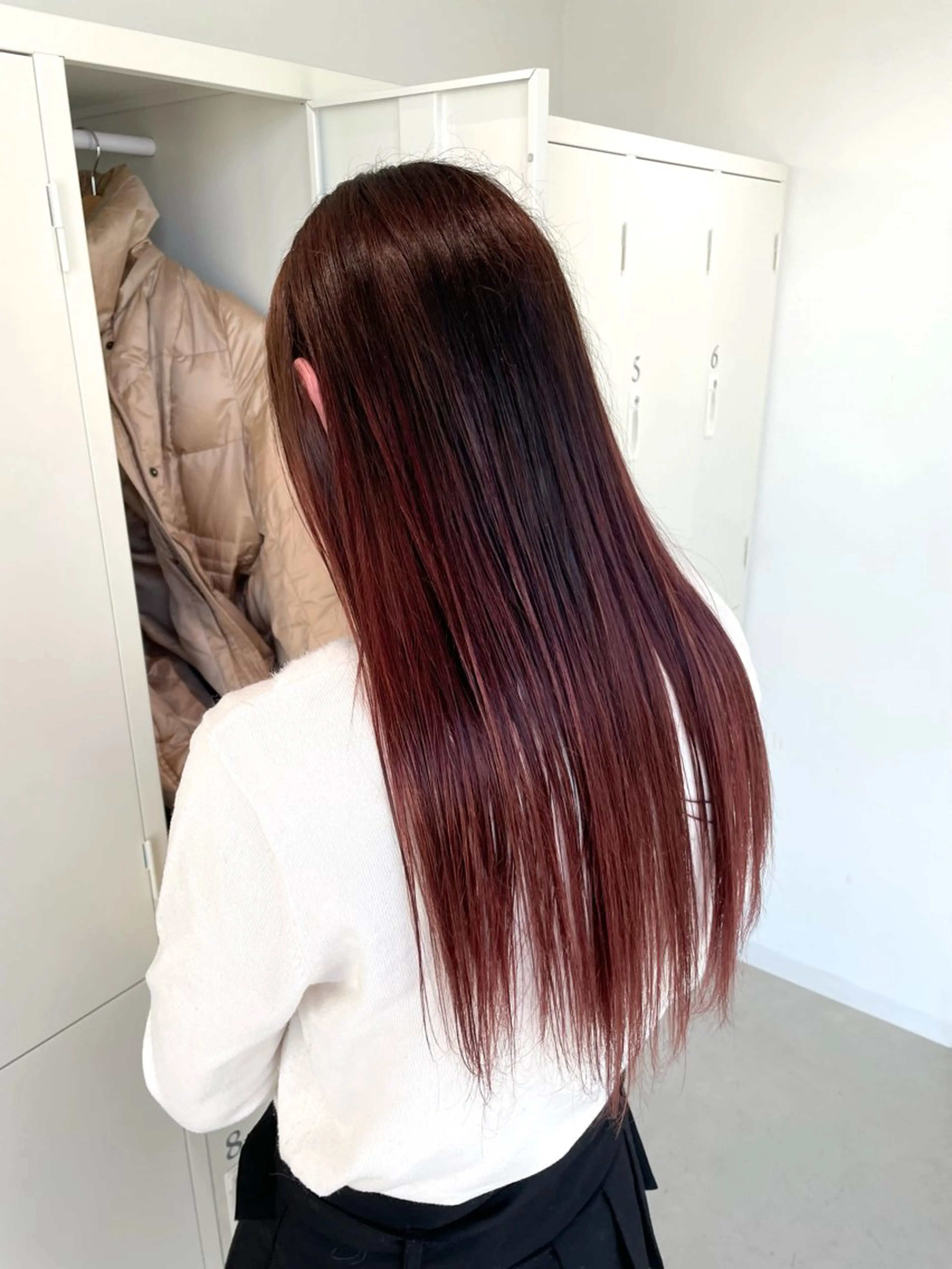 ロング カラー グラデーションカラー パーマ&ブリーチ /飯牟田/GEAR.のヘアスタイル