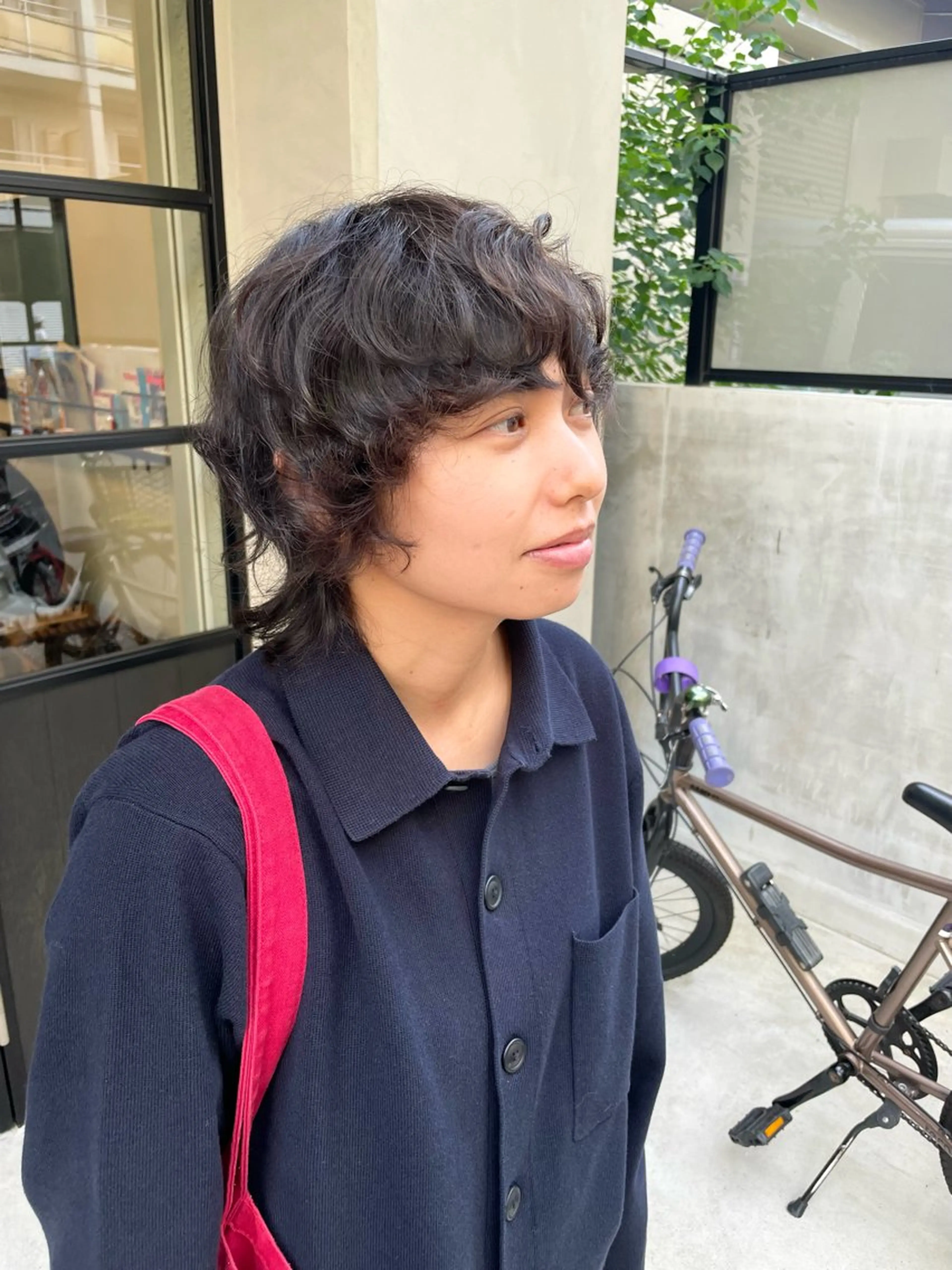 ショート パーマ ウルフカット カット パーマ すみとも るなのヘアスタイル