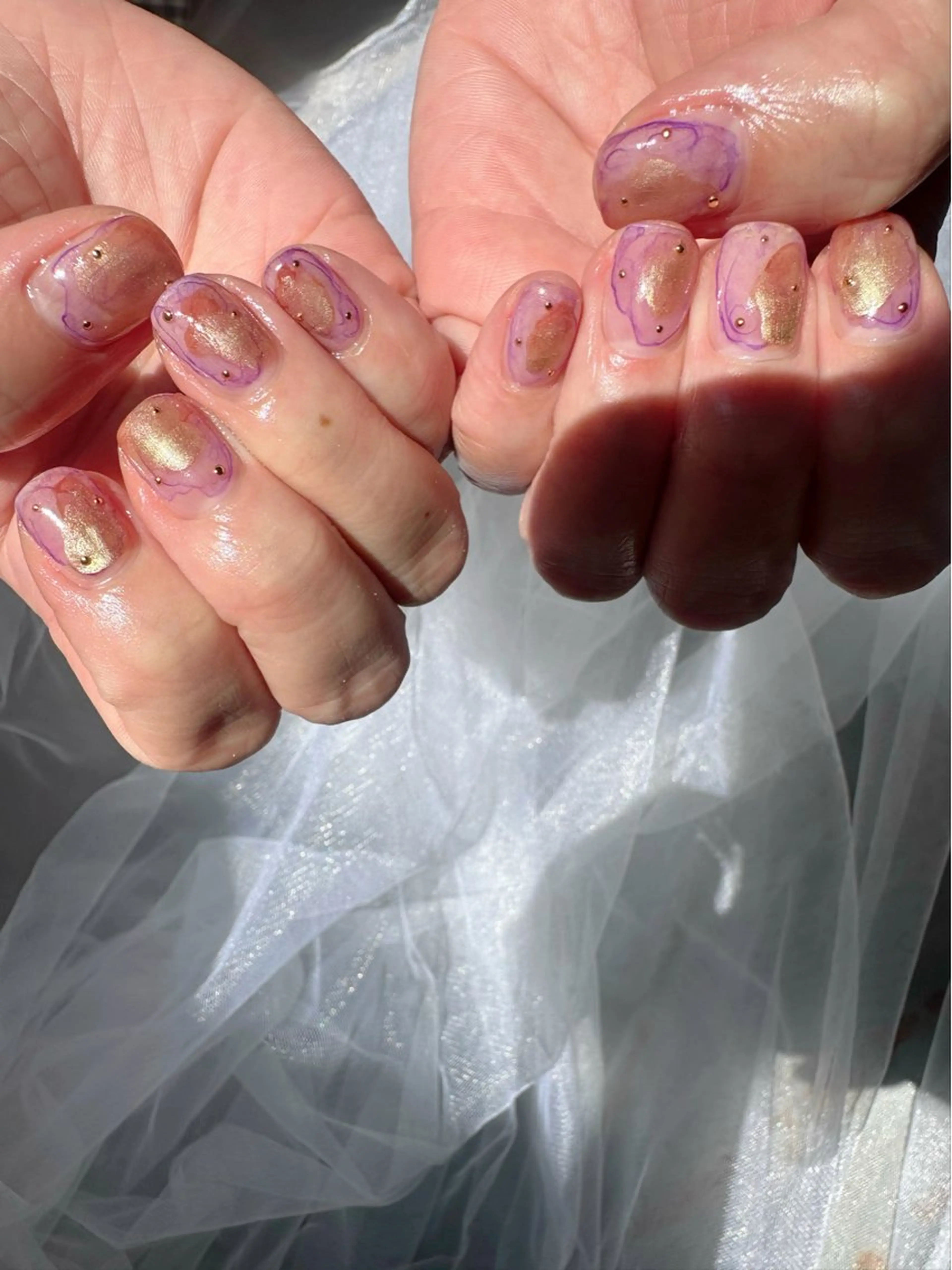 ネイル アートネイル クリアネイル 氷ネイル・うるうるネイル 韓国ネイル ニュアンスネイル 🪞KAPE NAIL 🪞のネイルデザイン