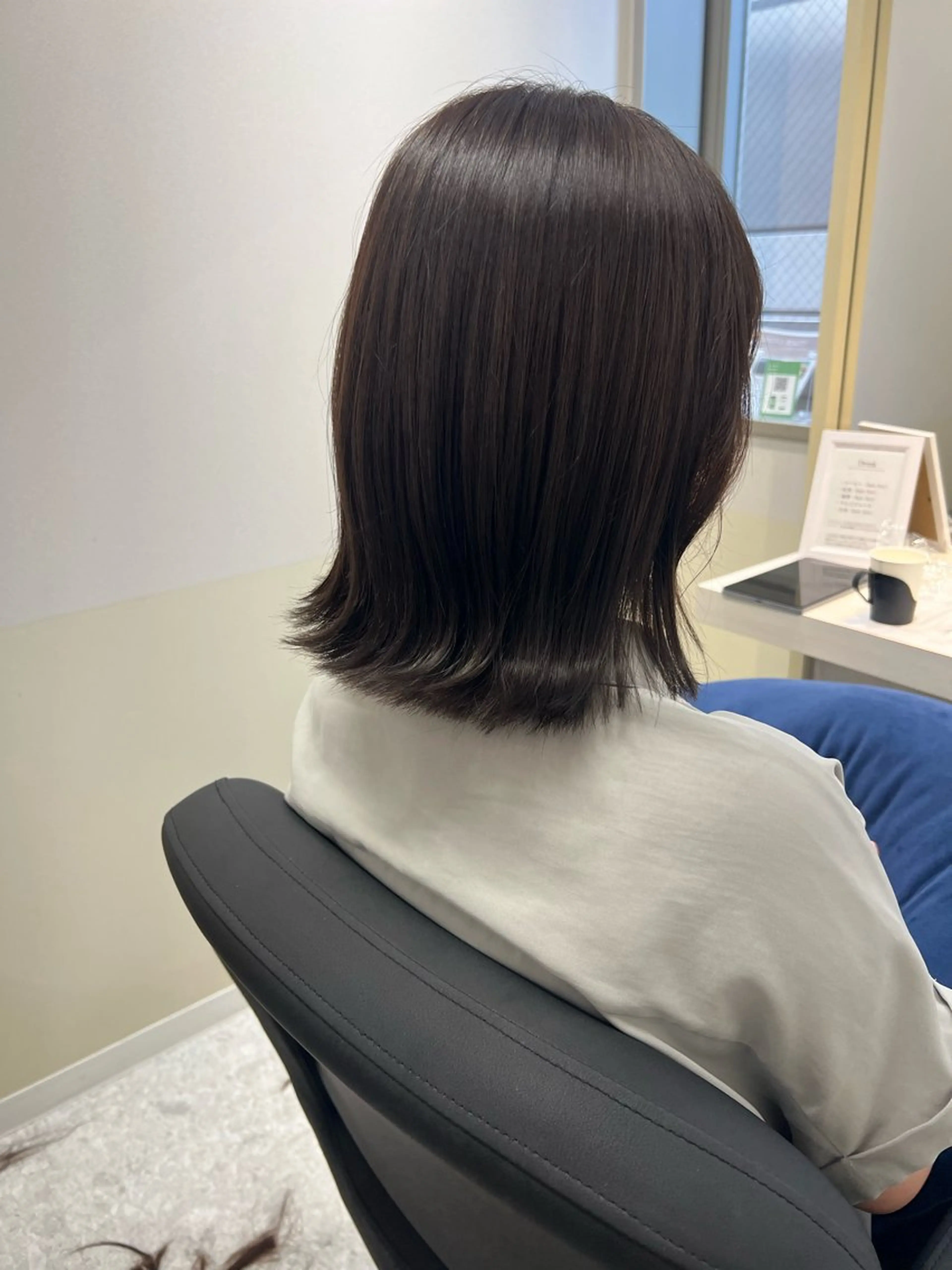 ミディアム カラー 透明感カラー カット ヘアカラー トリートメント 半個室サロン/透明感 /艶髪♡岸上 温♡のヘアスタイル