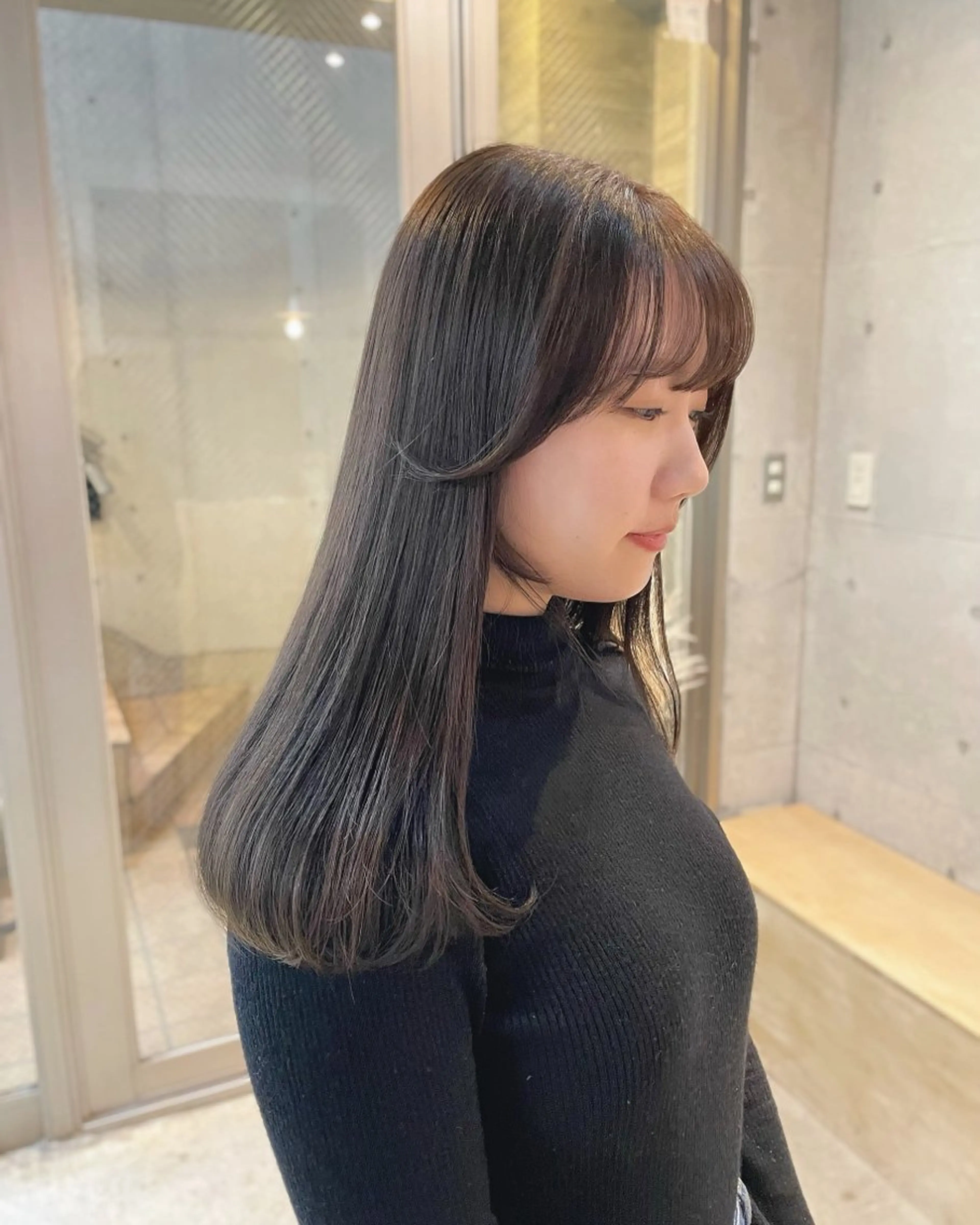 セミロング 【arc】Ruri コテ巻き風パーマのヘアスタイル