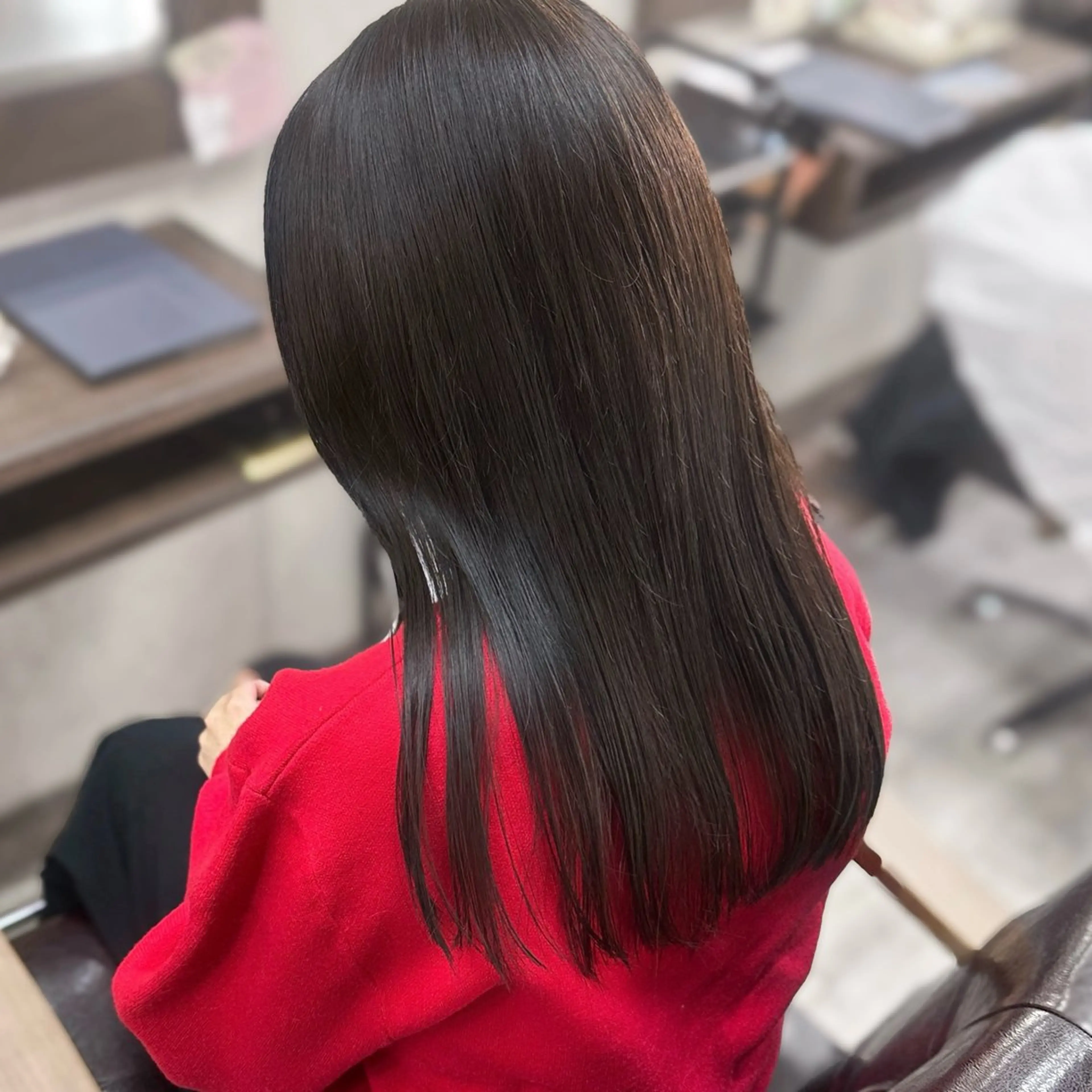 ロング カラー ブラウンカラー ショコラブラウン カット ヘアカラー トリートメント 高橋 みく/ minimのヘアスタイル