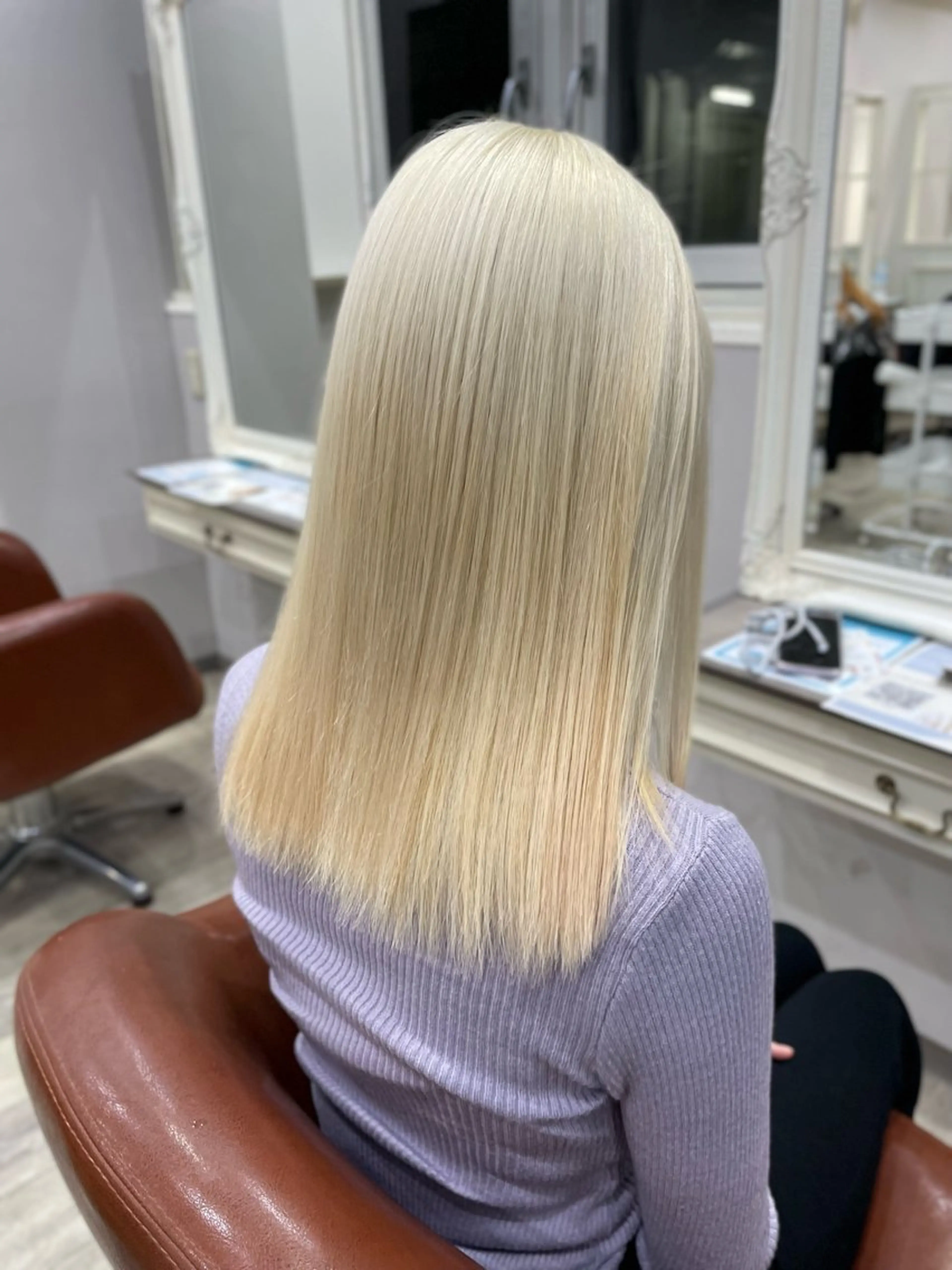 ミディアム カラー トリートメント タイムズサロン名駅所属・まい/名古屋駅 🦋ブリーチカラーのヘアスタイル