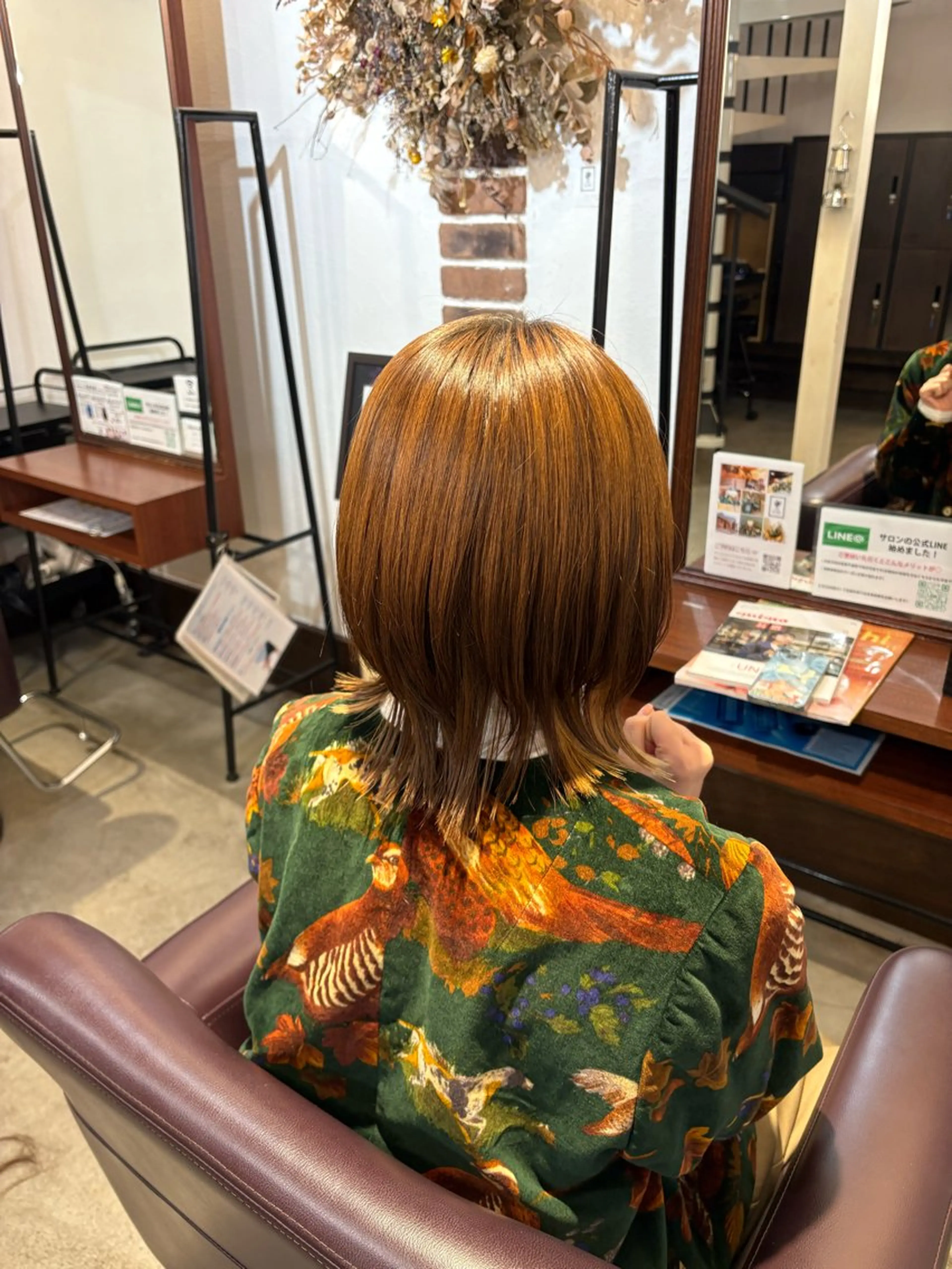 ミディアム ラカットゾーン 田中李奈のヘアスタイル