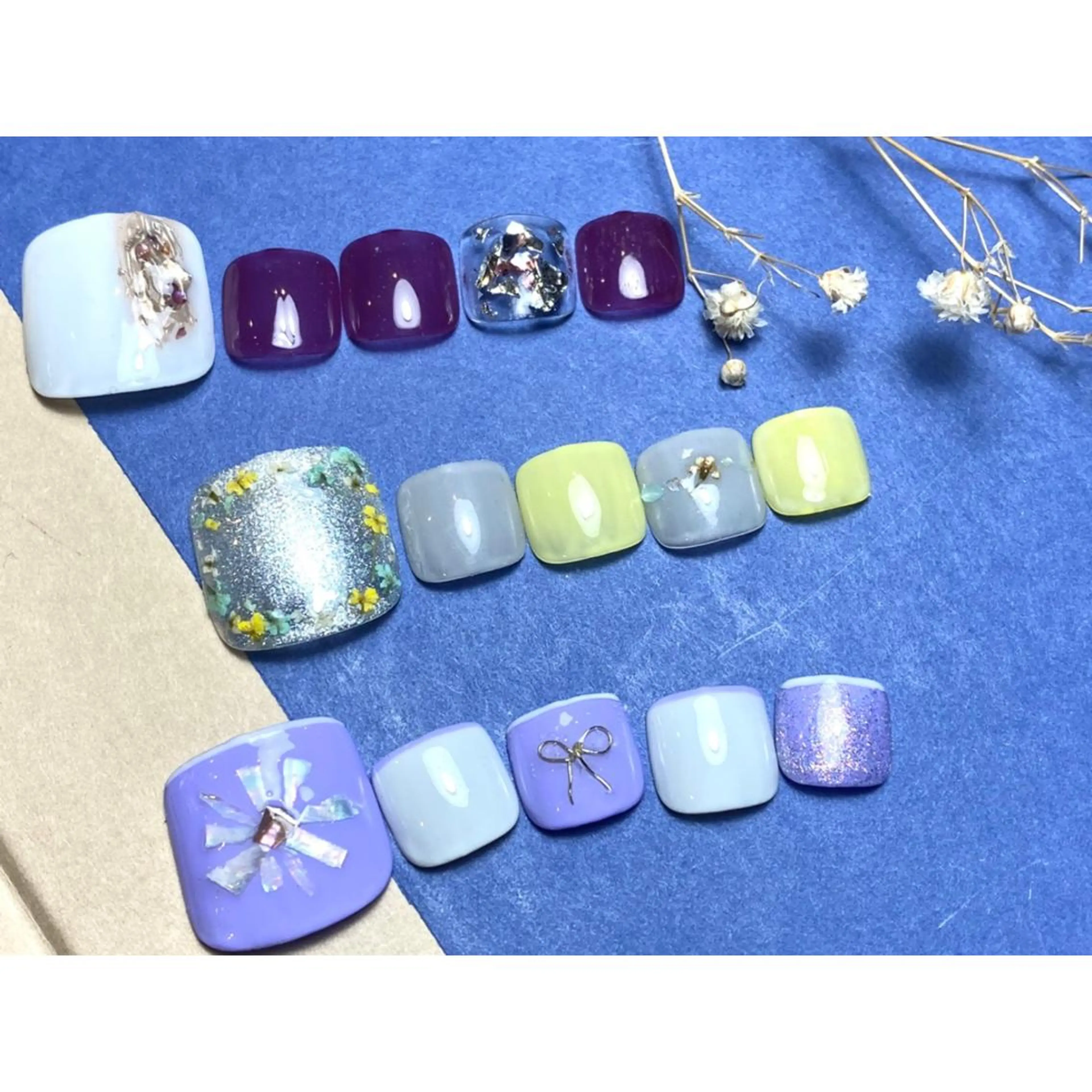 ネイル フットネイル シンプルネイル nailsalon mur.のネイルデザイン