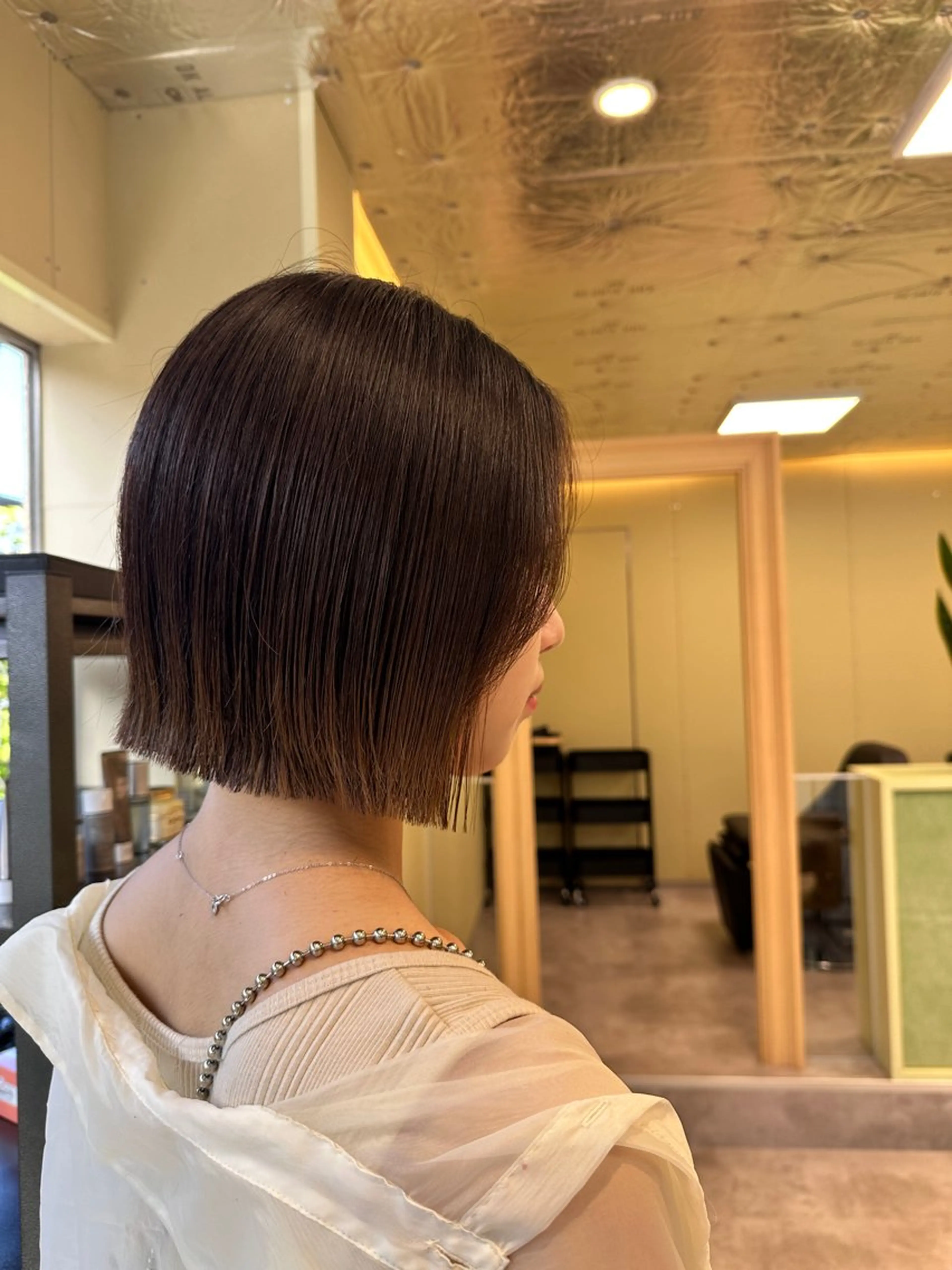 ミディアム カット トリートメント ボブ/ぱつっとボブ/ 谷口 海星のヘアスタイル