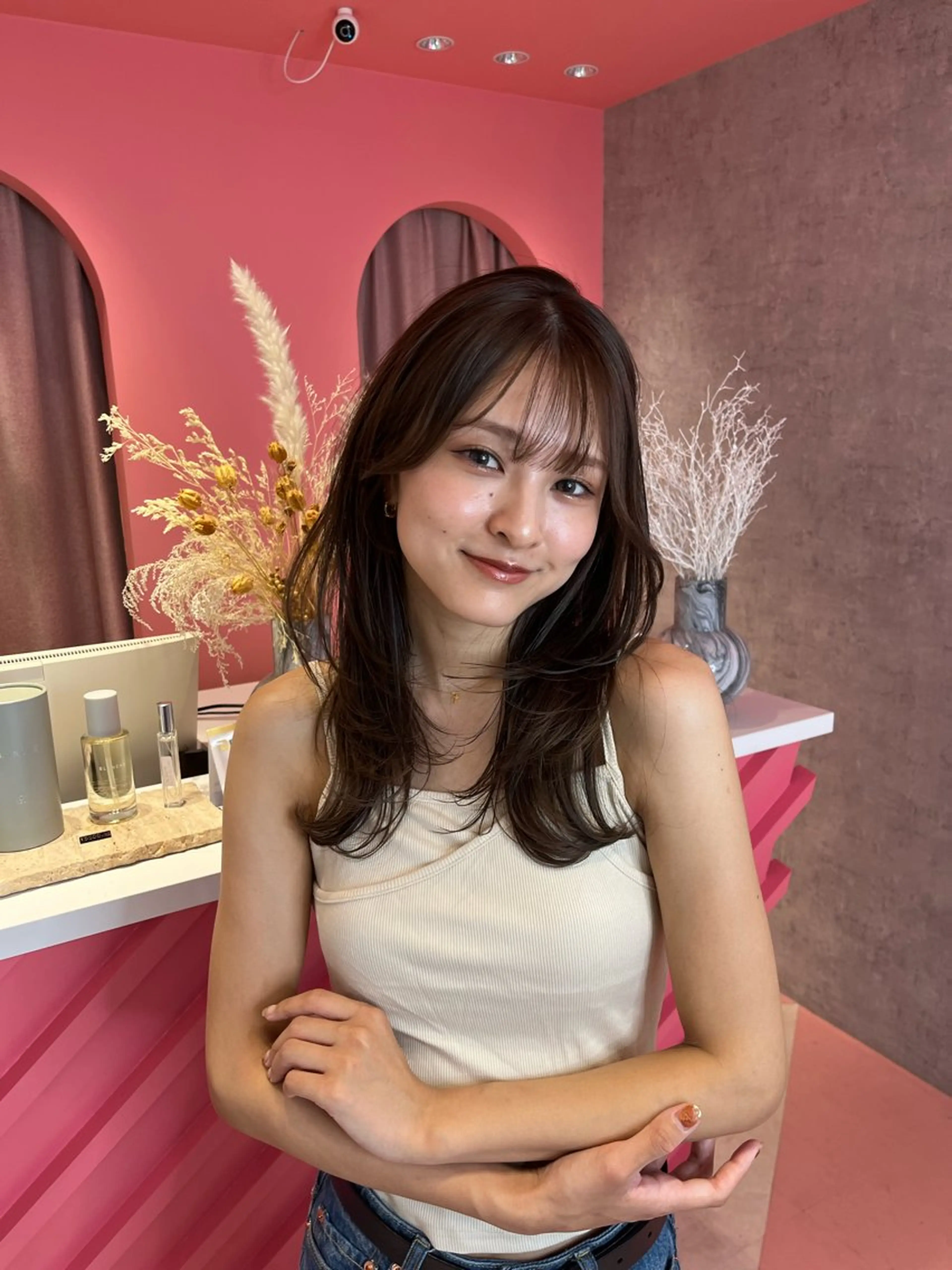 ロング カラー 縮毛矯正/レイヤー/ 髪質改善/龍之介のヘアスタイル