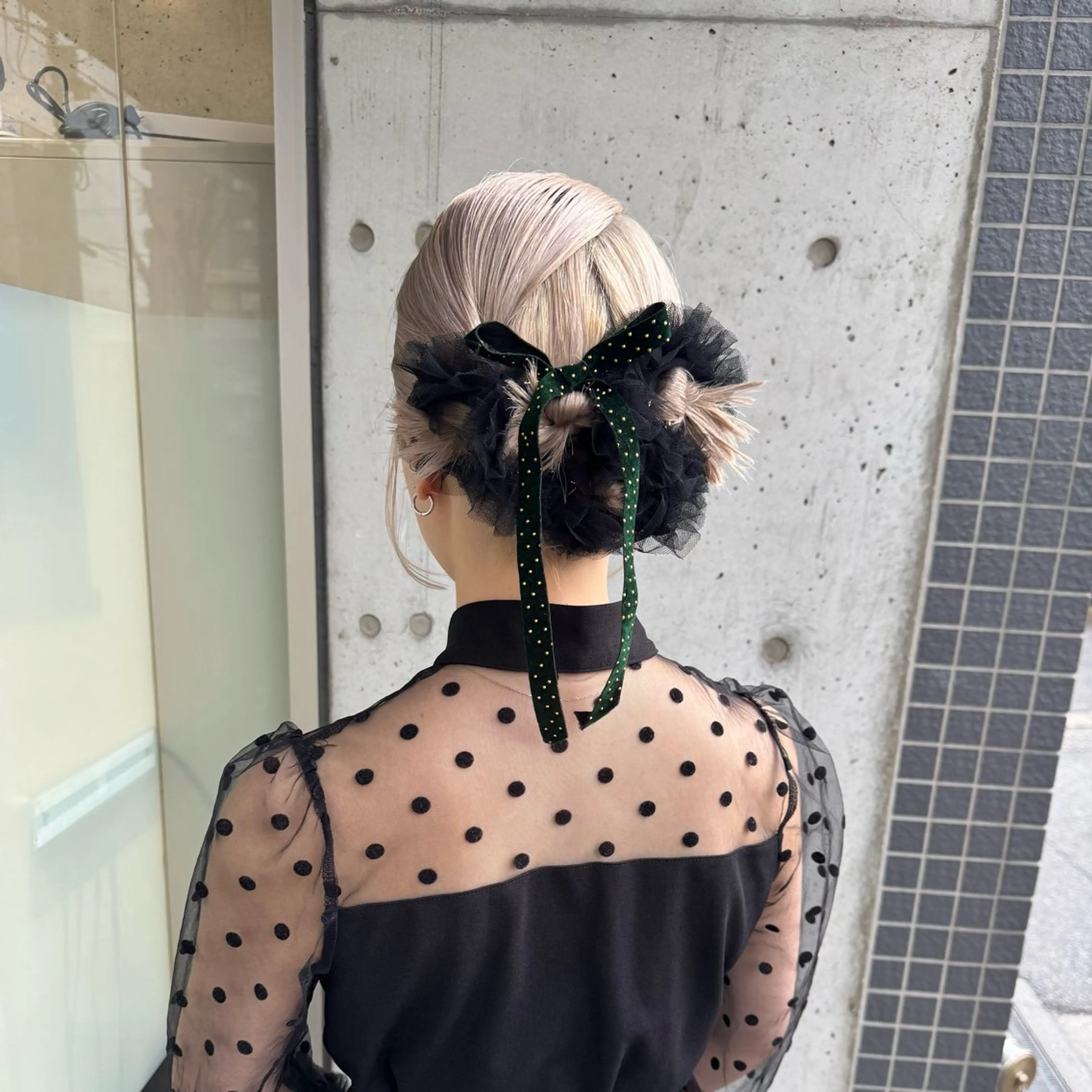 ショート ボブ ヘアセット 会田有紀 /切りっぱなしボブのヘアスタイル