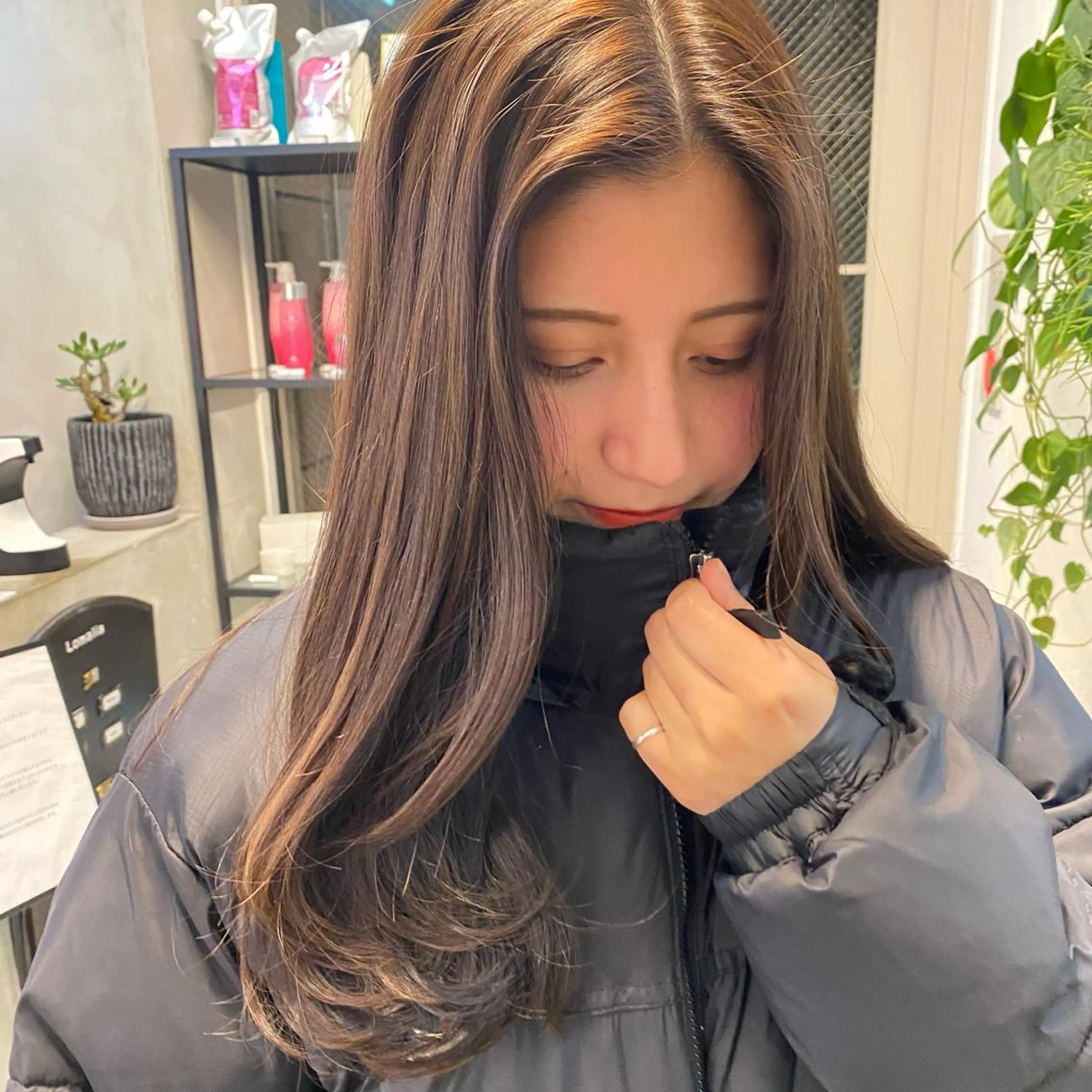 ロング カラー ブリーチ ブリーチなしカラー 縮毛矯正/カラー ✨️Mariamuのヘアスタイル