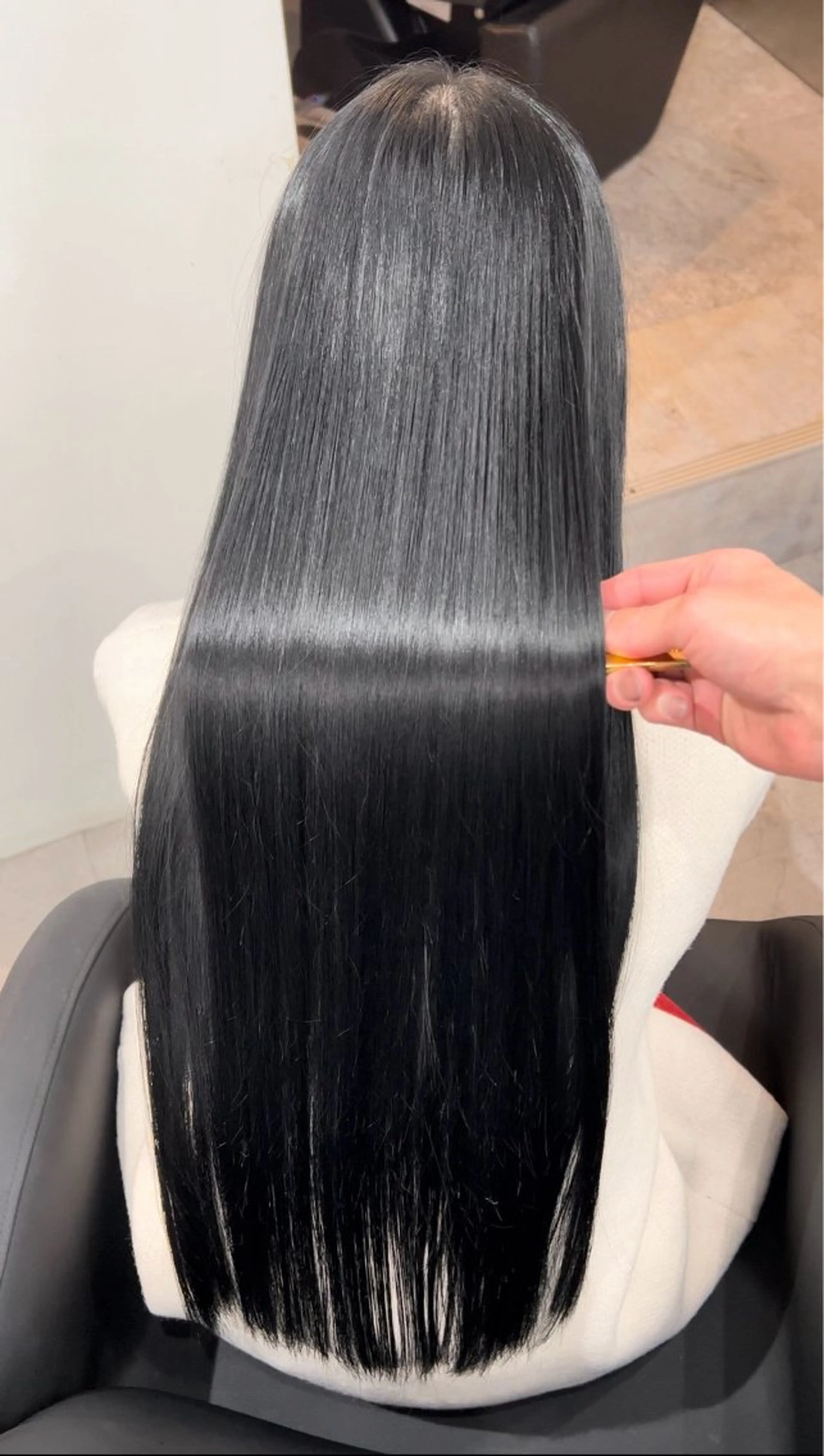 ロング 髪質改善 縮毛矯正 トリートメント カット ヘアカラー トリートメント 🫧髪質改善 講師🫧🍎幹細胞のヘアスタイル