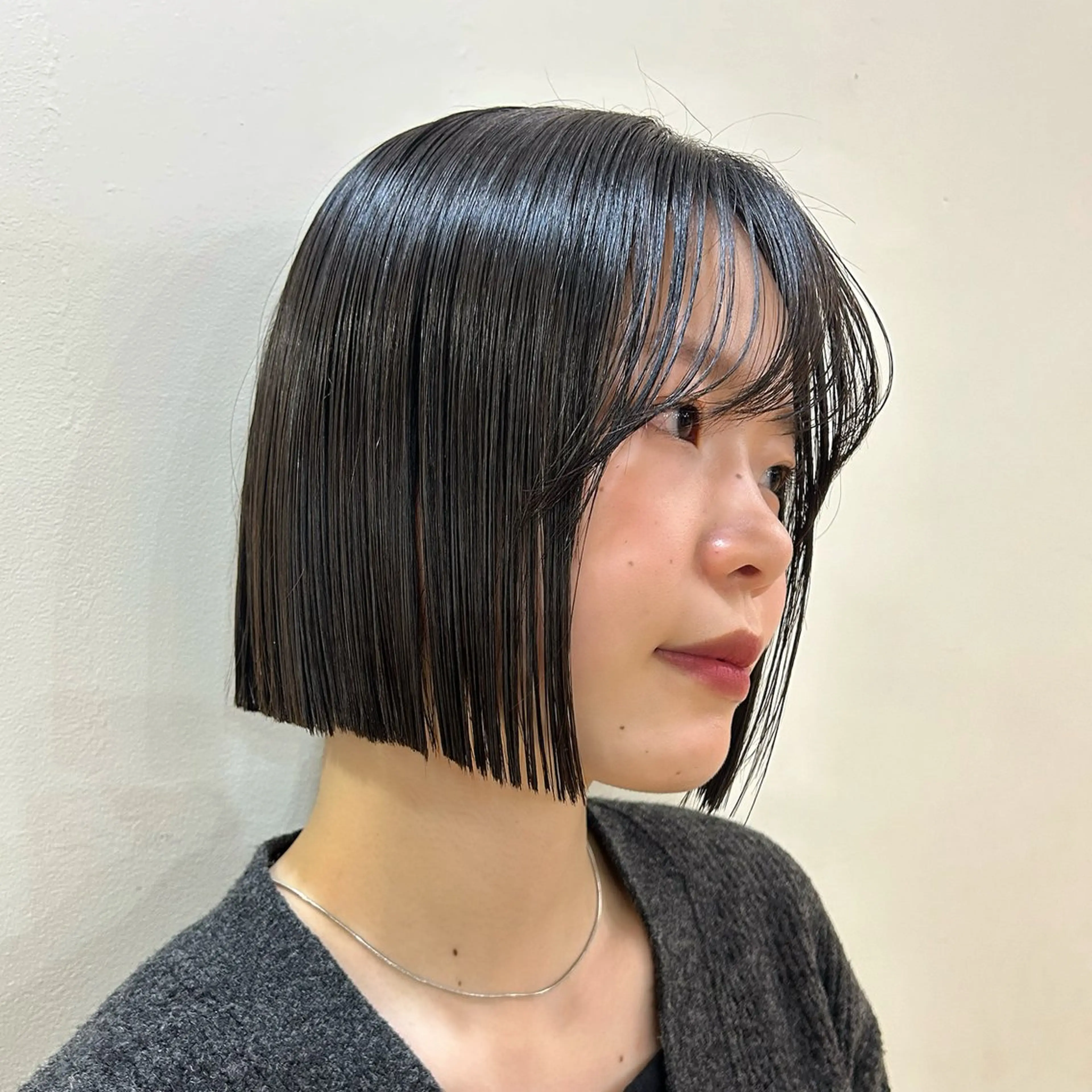 ショート 縮毛矯正 顔周り/レイヤー/ 透明感/あやか💕のヘアスタイル