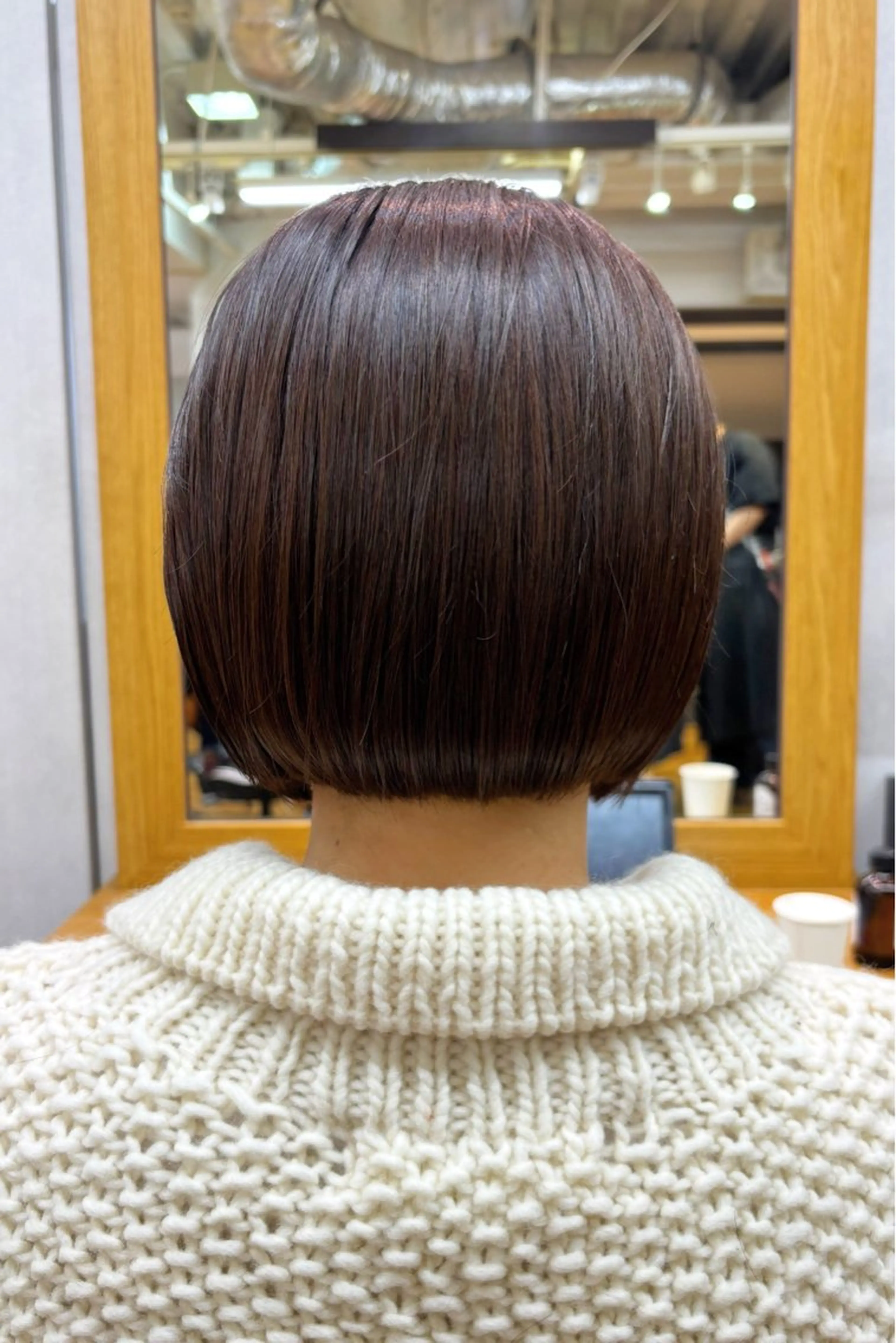 カラー ブラウンカラー ボブ カット ヘアカラー トリートメント ボブ/ミディアム 親しみやすさ/さくらのヘアスタイル