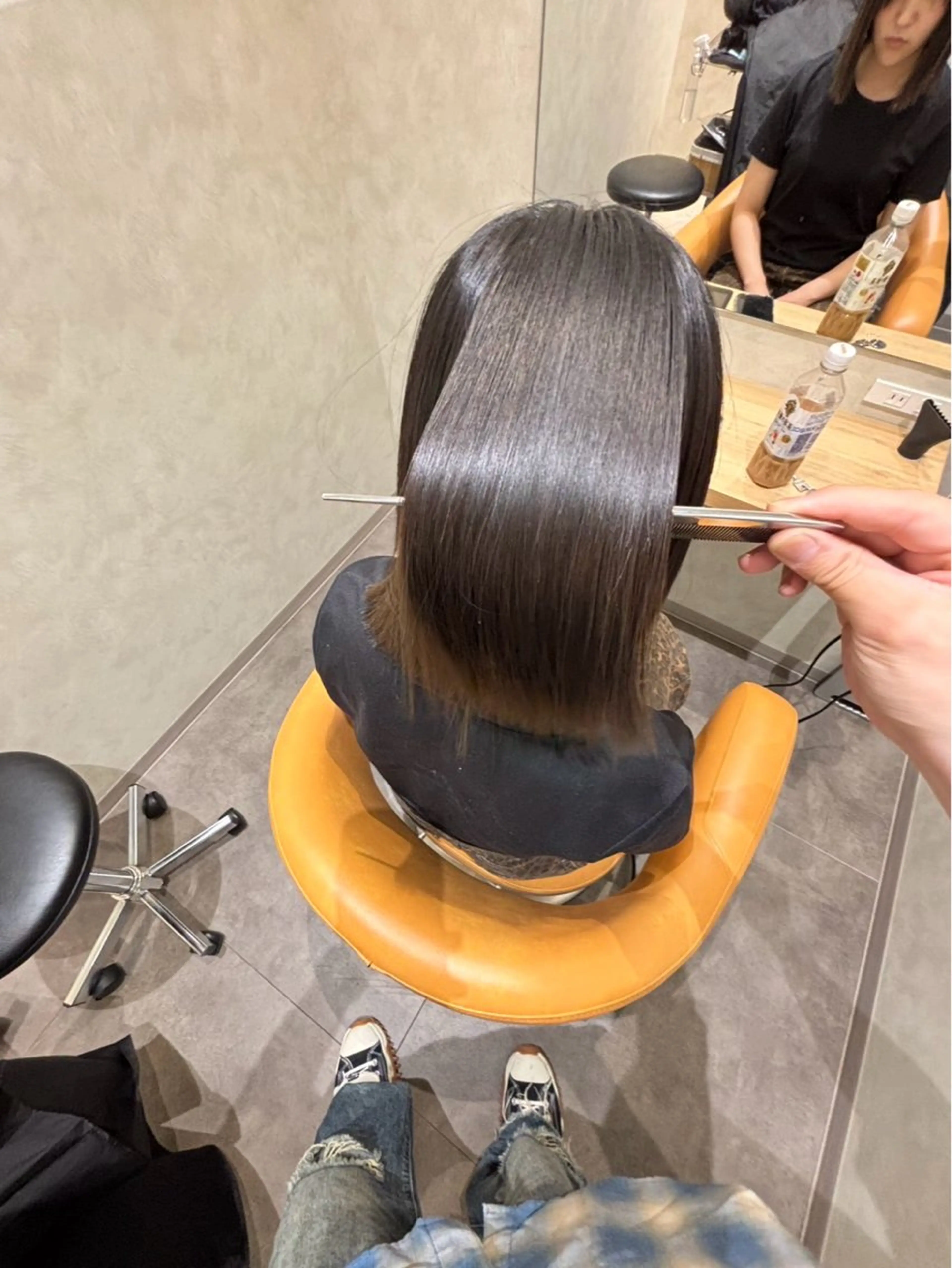 カット＋縮毛矯正＋トリートメントの写真