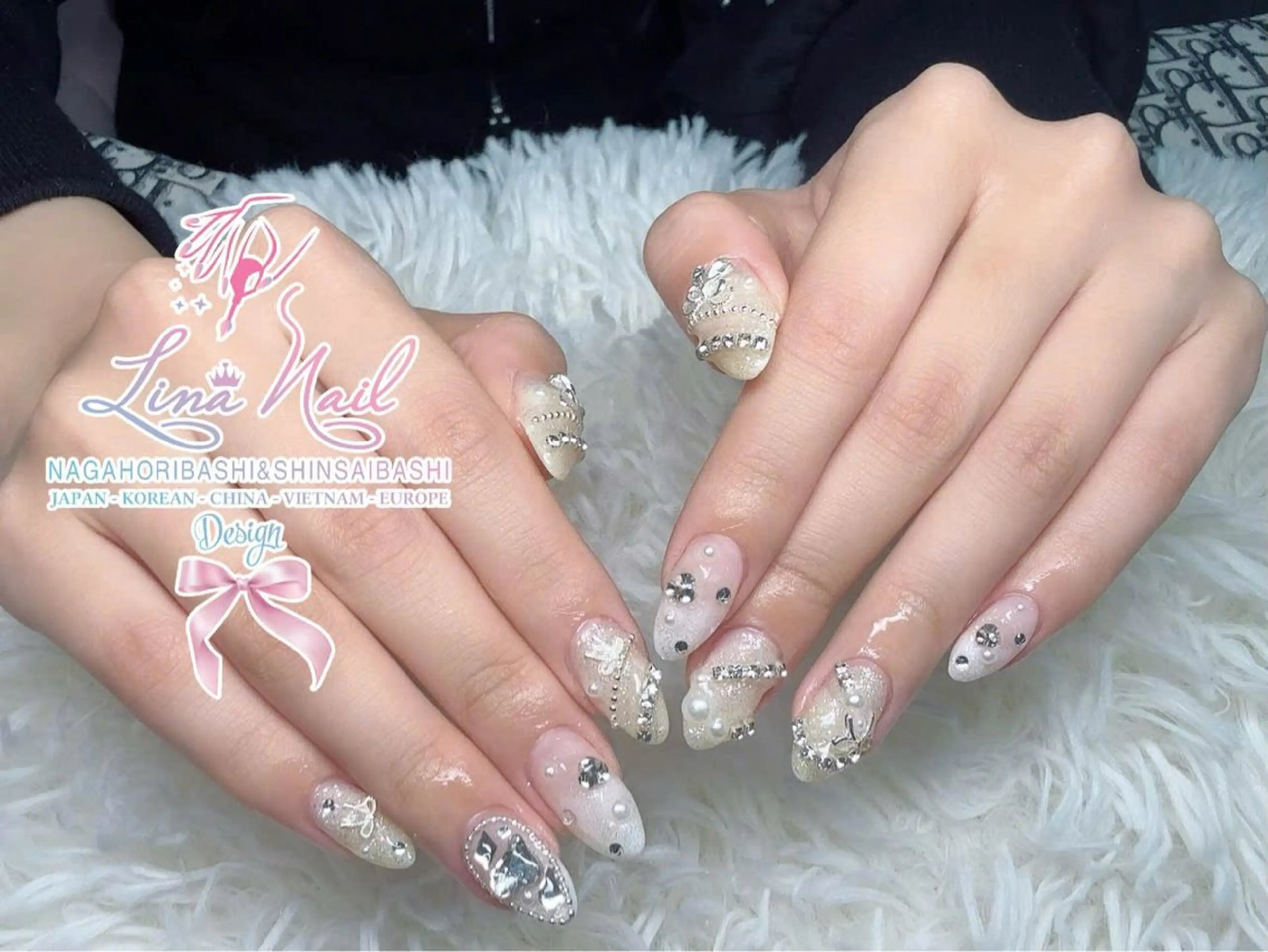 ネイル チークネイル 桜ネイル フラッシュネイル フットネイル ジェルネイル ハンドネイル ７９LINA NAIL 心斎橋店所属・リナネイル アメ村心斎橋店のネイルデザイン