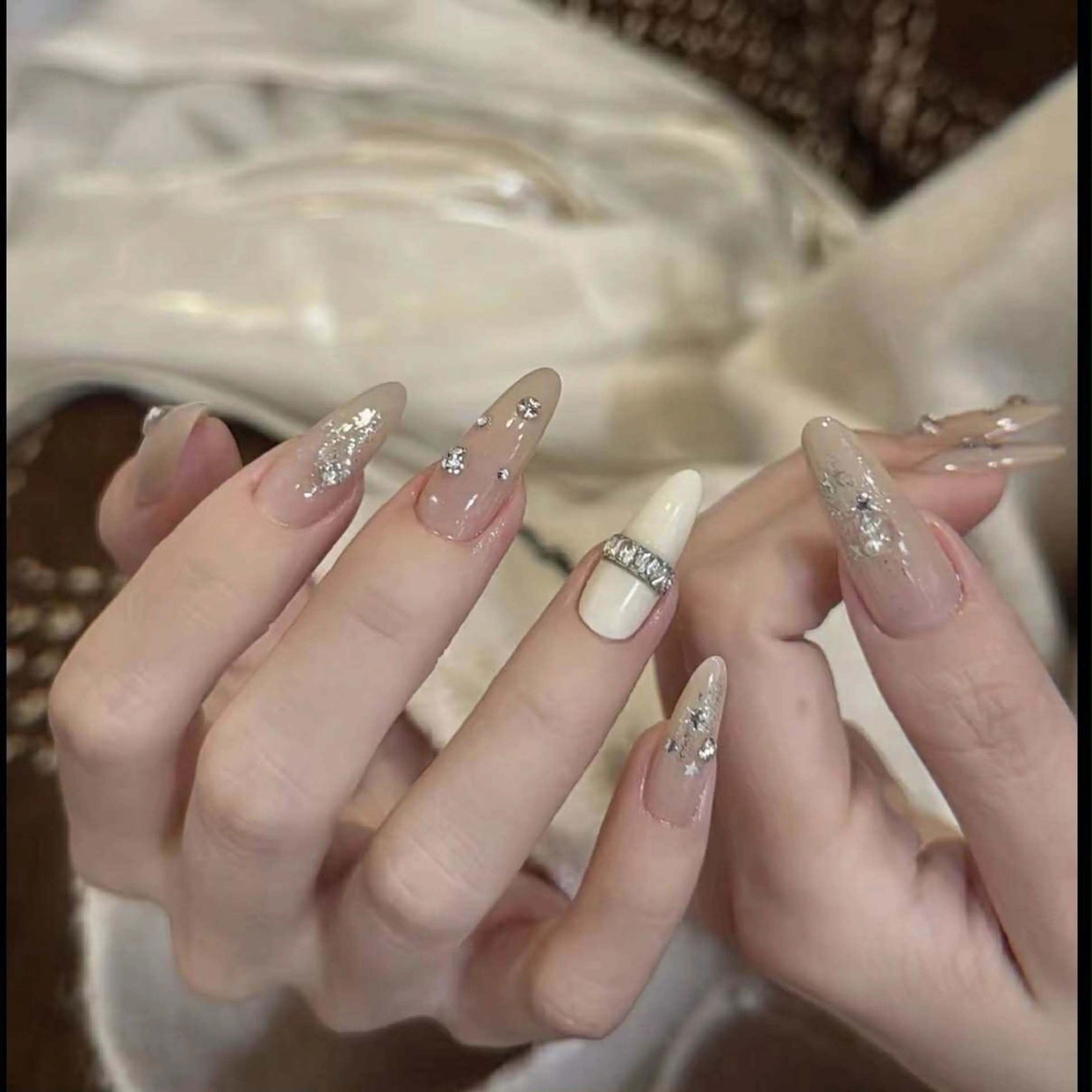 ネイル 長さ出し フットネイル ジェルネイル 韓国ネイル マグネットネイル ハンドネイル YMT NailStudio所属・YMT NailStudioのネイルデザイン
