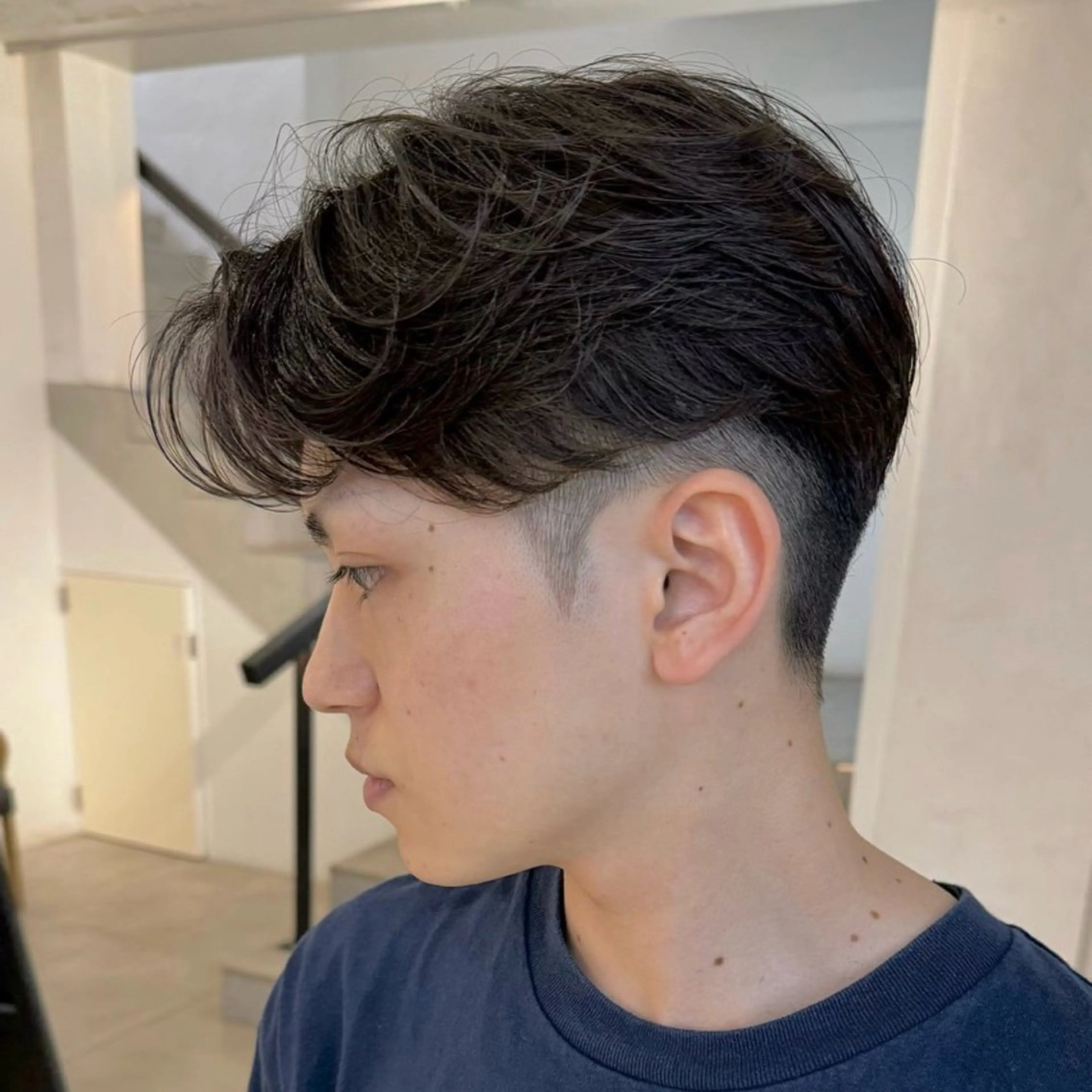ショート パーマ メンズ カット パーマ ハイトーン/パーマ/ メンズ / 櫻本🌐のヘアスタイル