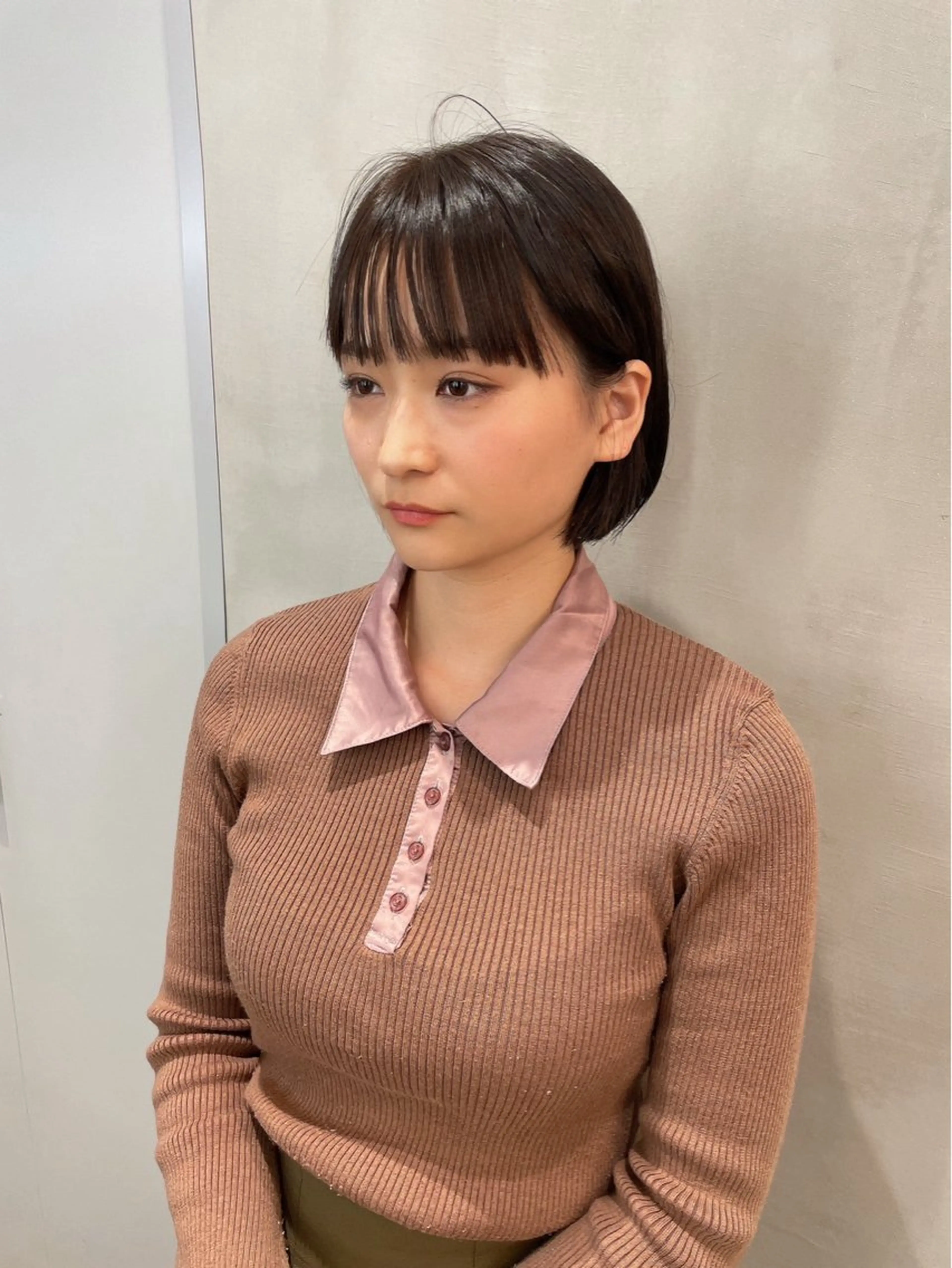 ミディアム カラー ボブ her所属・kaito /都立大学herのヘアスタイル