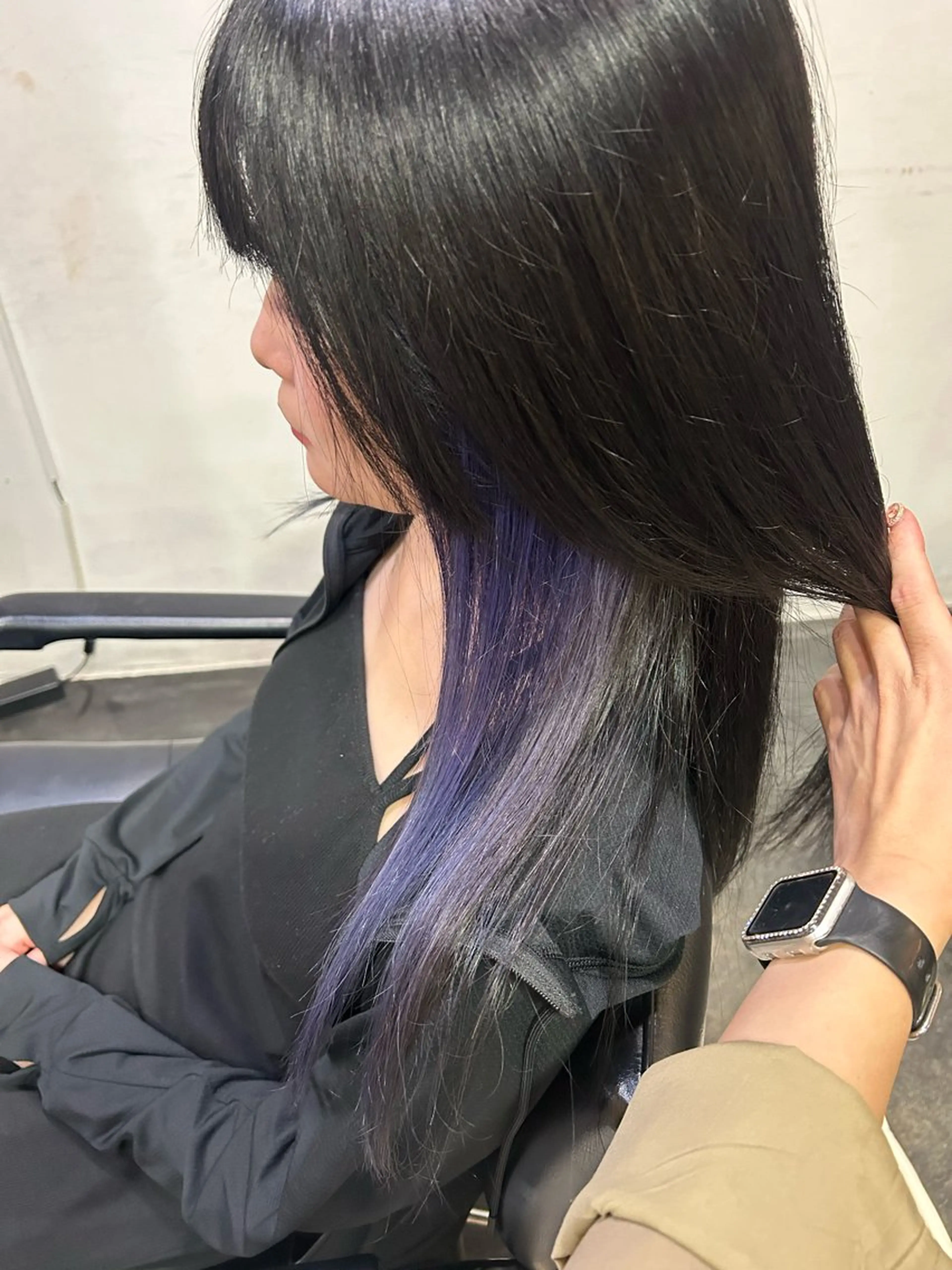 ロング ヘアカラー トリートメント nui【茨木】本多 莉果子のヘアスタイル