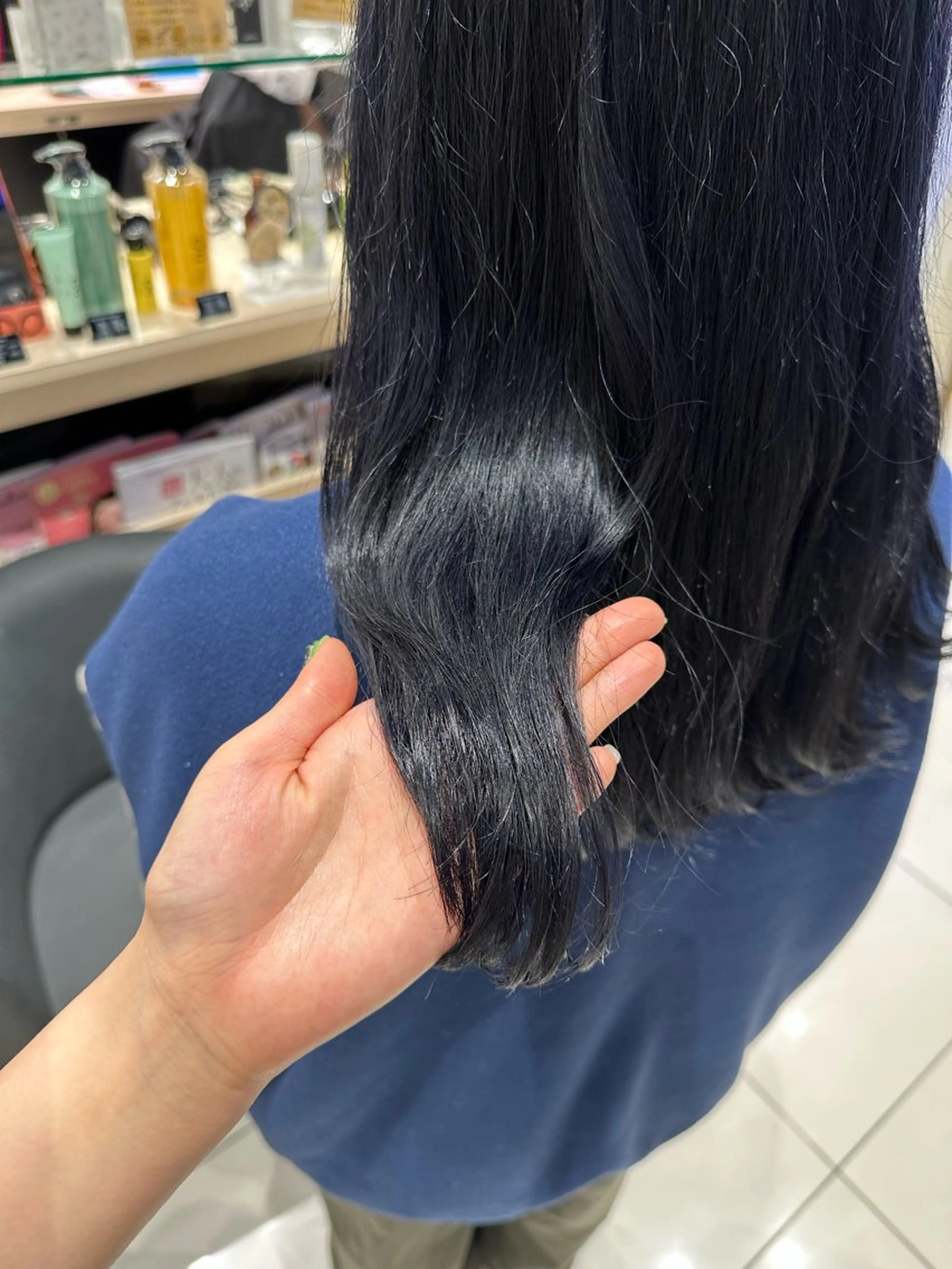 ロング カラー ヘアカラー クロスパーマ/うる艶 カラー/Kurumiのヘアスタイル