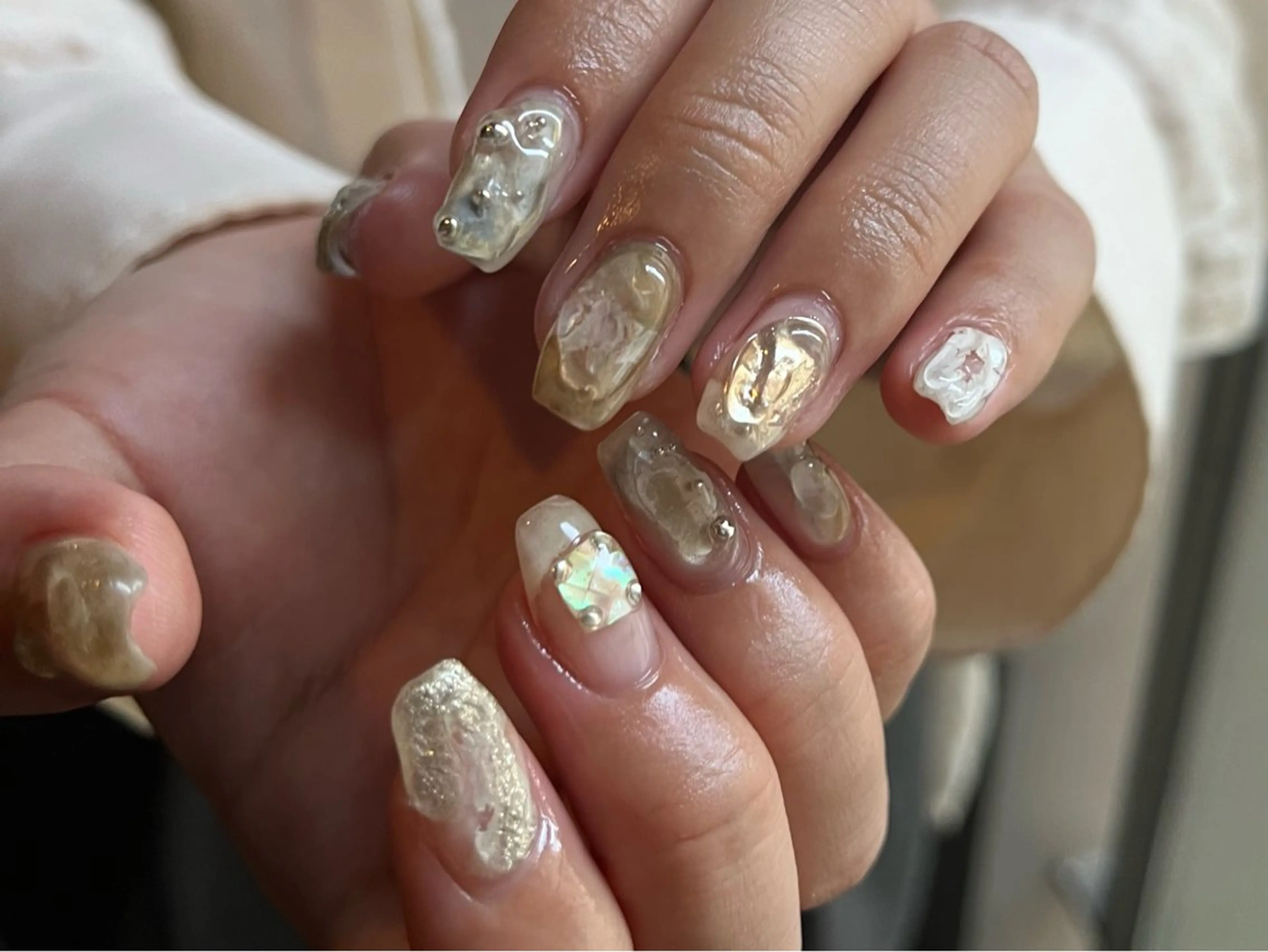 ショート ハンドネイル フットネイル @Unica_ honmachiのネイルデザイン