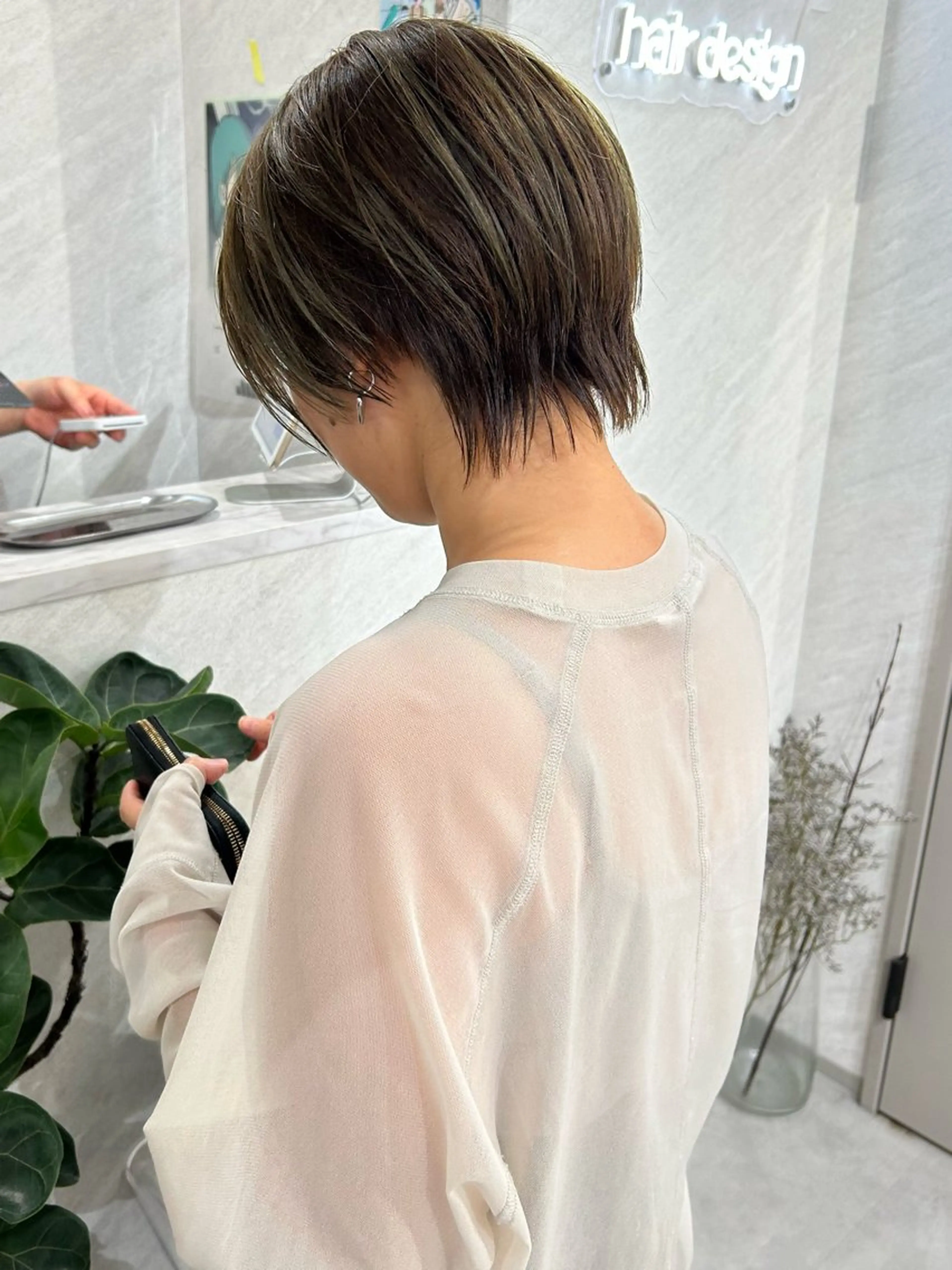 ショート カラー カット ヘアカラー トリートメント 髪質改善will hairdesignのヘアスタイル