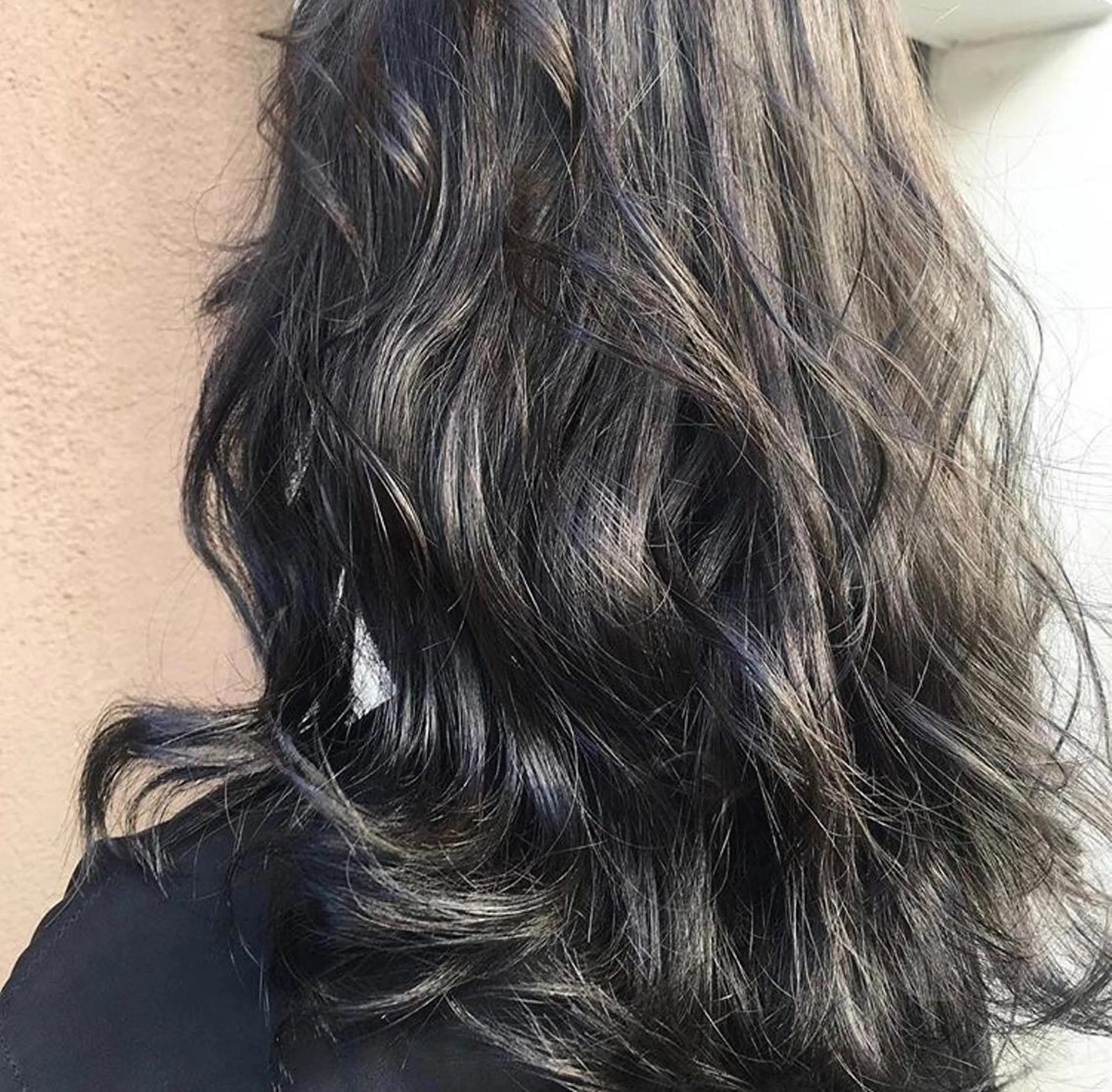 ロング カラー アディクシーカラー ブルーカラー シルバー sano sayakaのヘアスタイル