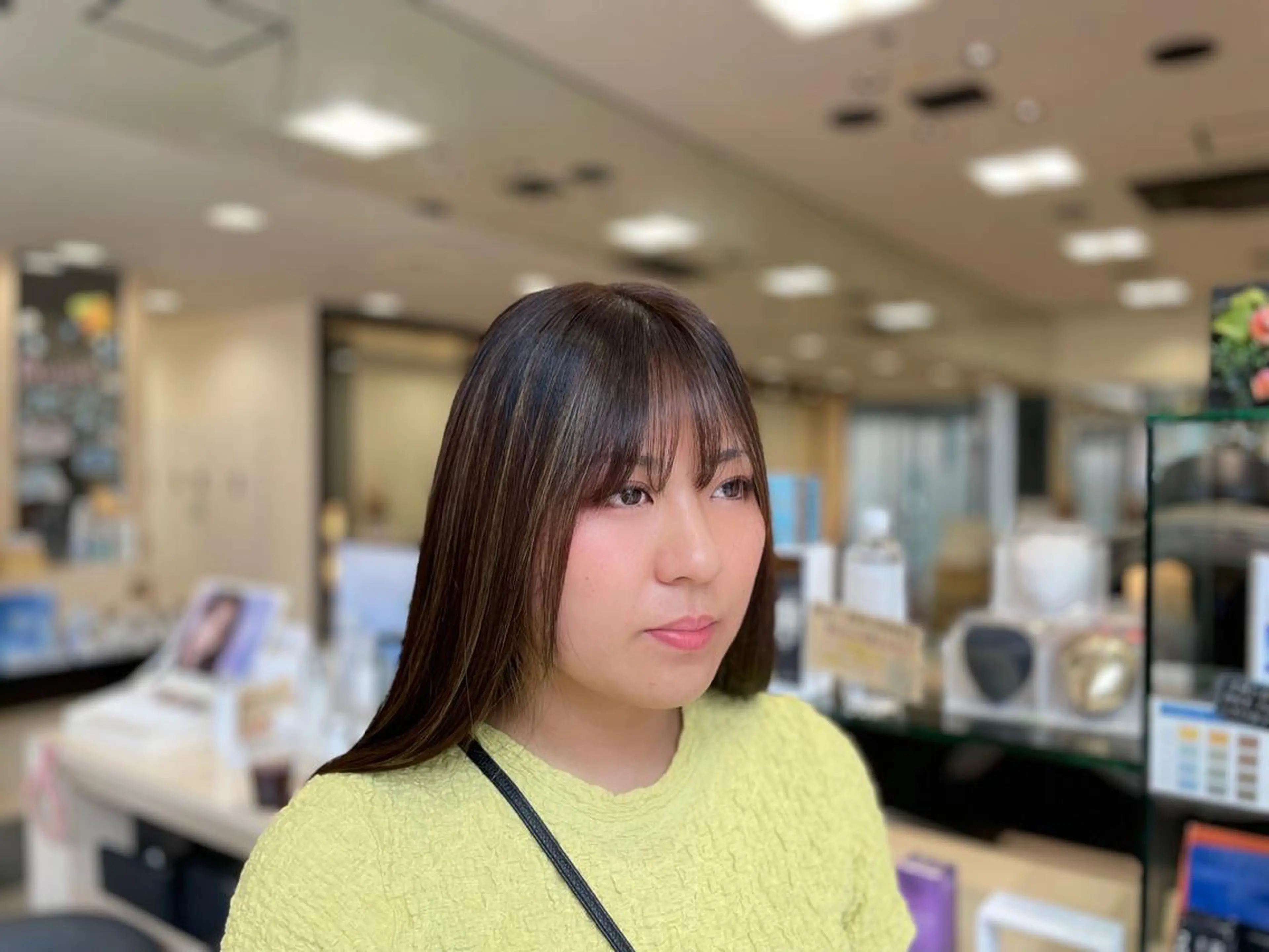 ミディアム カラー パーマ ミディアムパーマ ヘアカラー パーマ クロスパーマ/うる艶 カラー/Kurumiのヘアスタイル