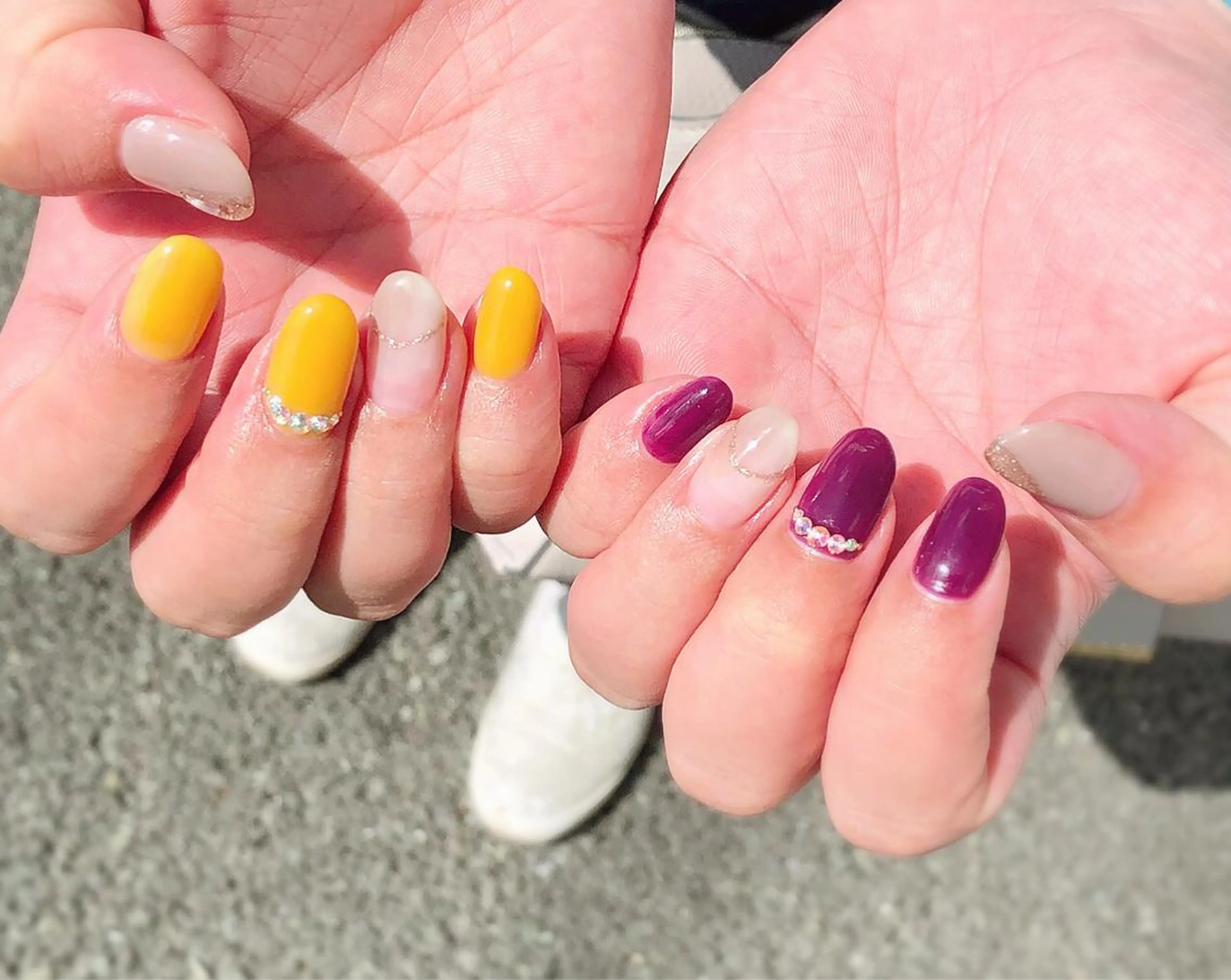 ネイル ストーンネイル nail salon Regaosのネイルデザイン