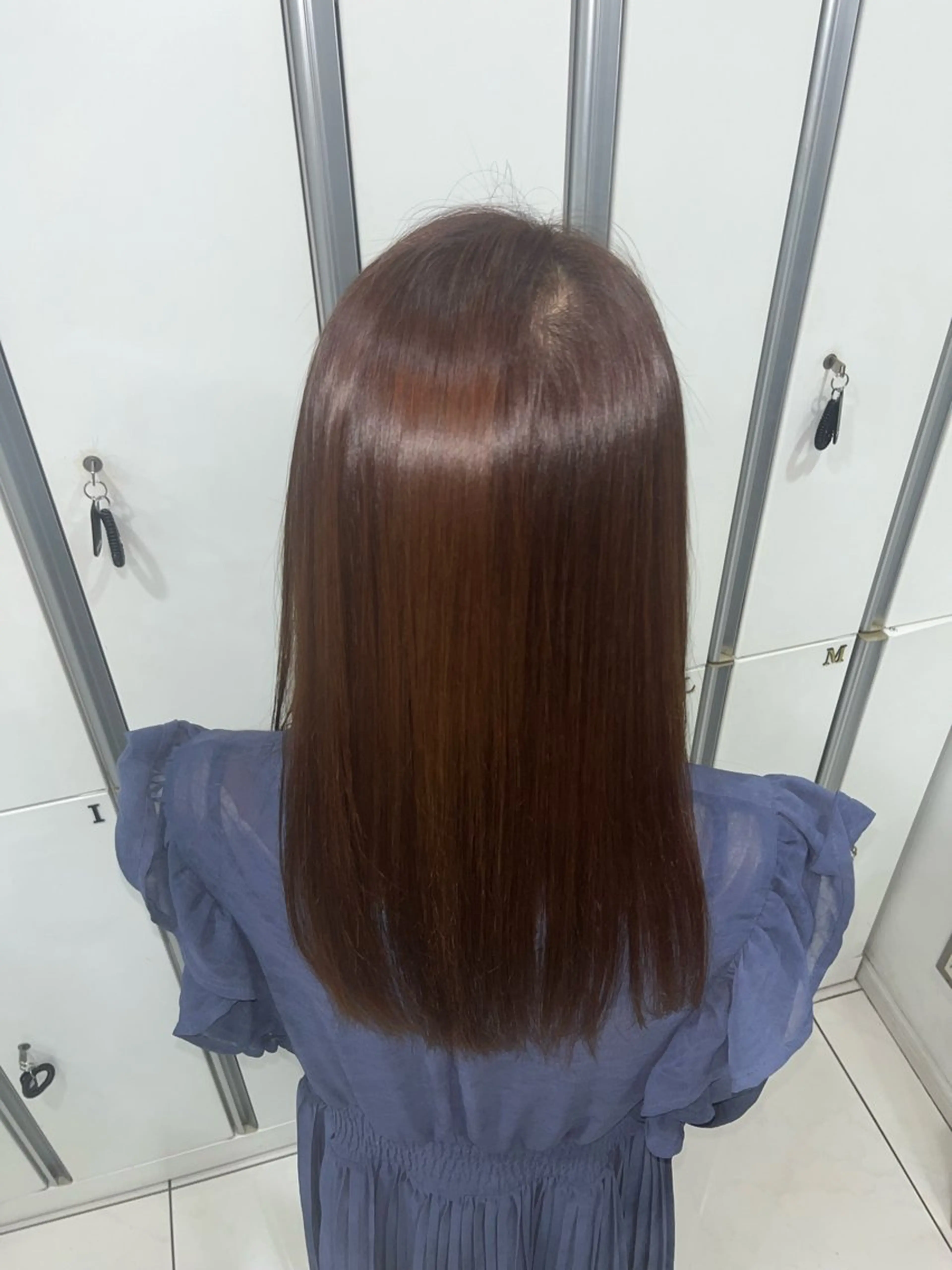 セミロング カラー 髪質改善 トリートメント トリートメント ｻﾂｷ /モデル様募集中のヘアスタイル