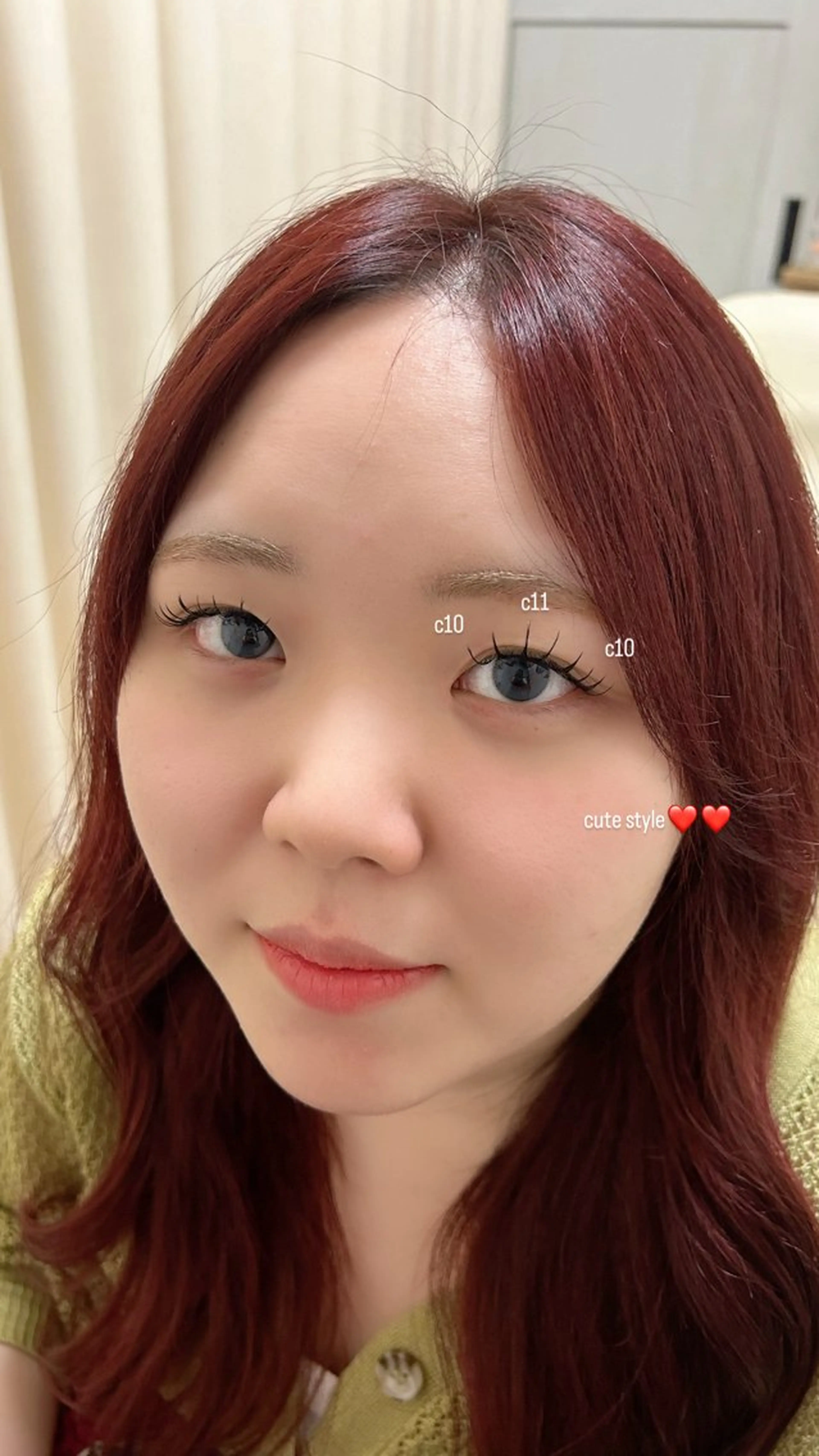 マツエク・マツパ マツエク 束感まつ毛／艶カラー おがたゆうか🎀‎のマツエク・マツパデザイン